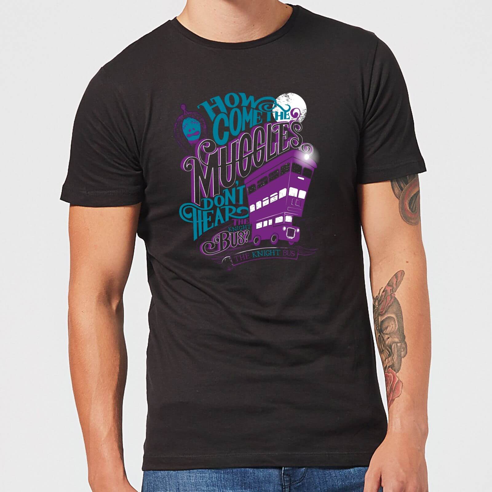 

T-Shirt Harry Potter Knight Bus - Nero - Uomo - XS