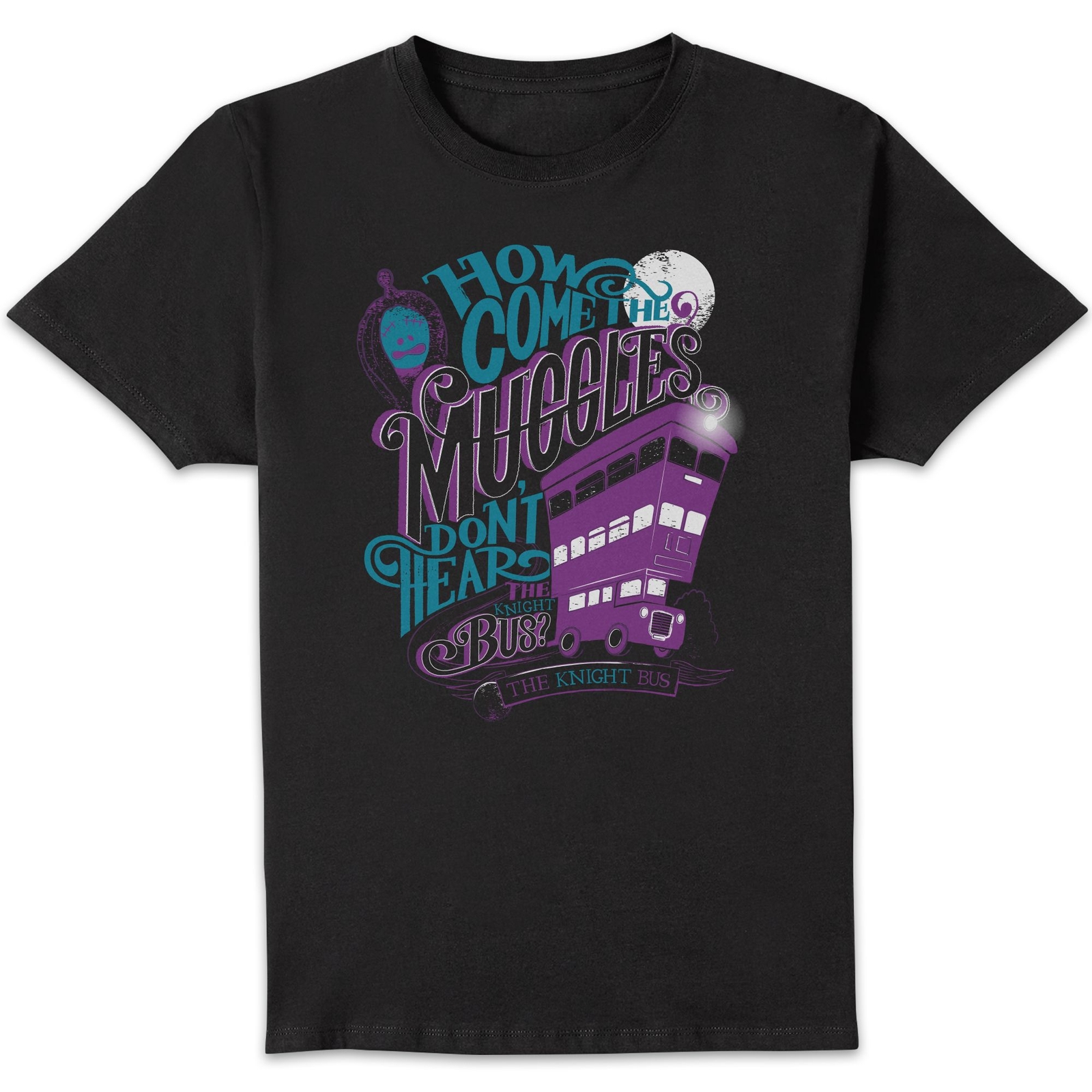 Harry Potter Knight Bus Men's T-Shirt - Black - S