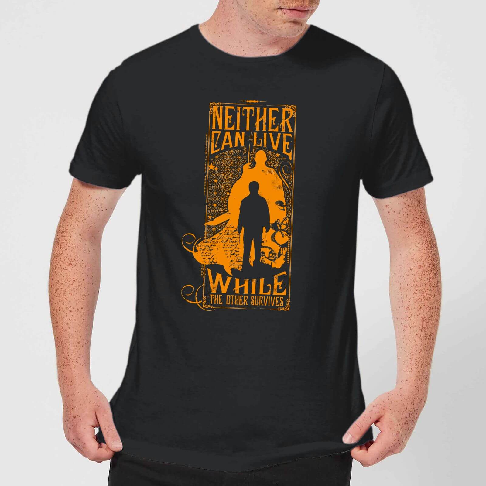 T-Shirt Harry Potter Neither Can Live - Nero - Uomo - L