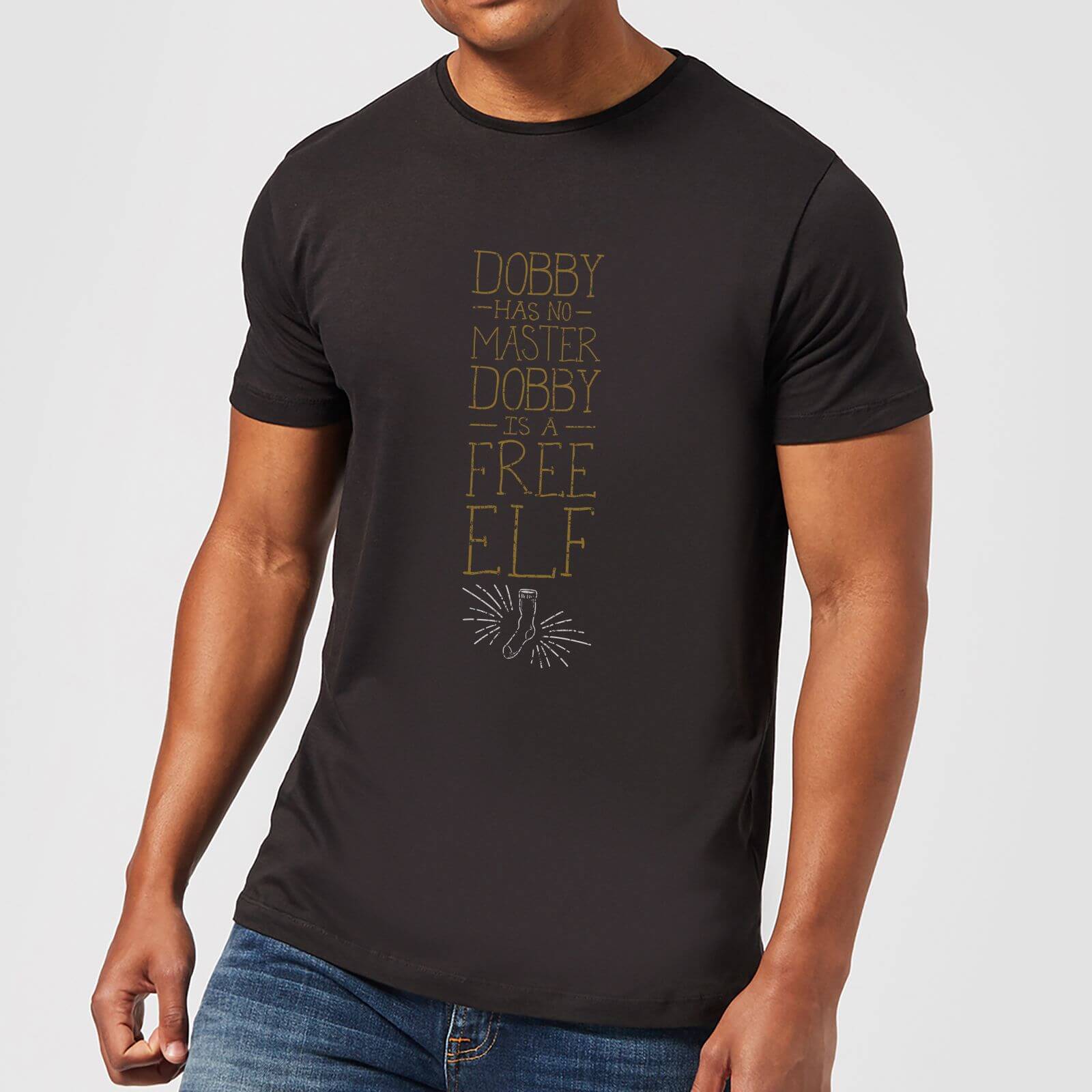 

T-Shirt Harry Potter Dobby Is A Free Elf - Nero - Uomo - XS
