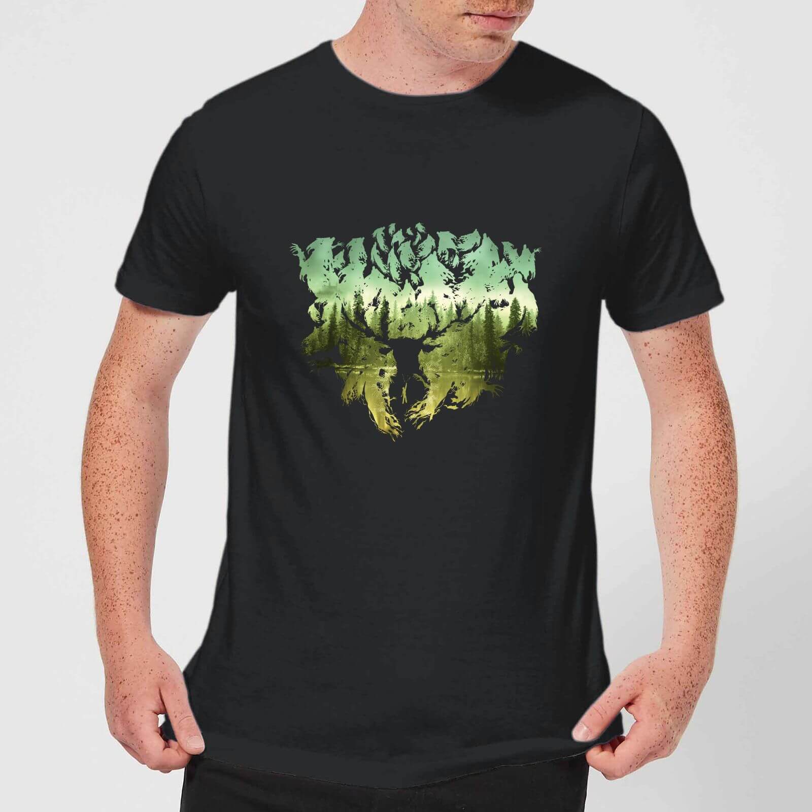 

T-Shirt Harry Potter Patronus Lake - Nero - Uomo - S