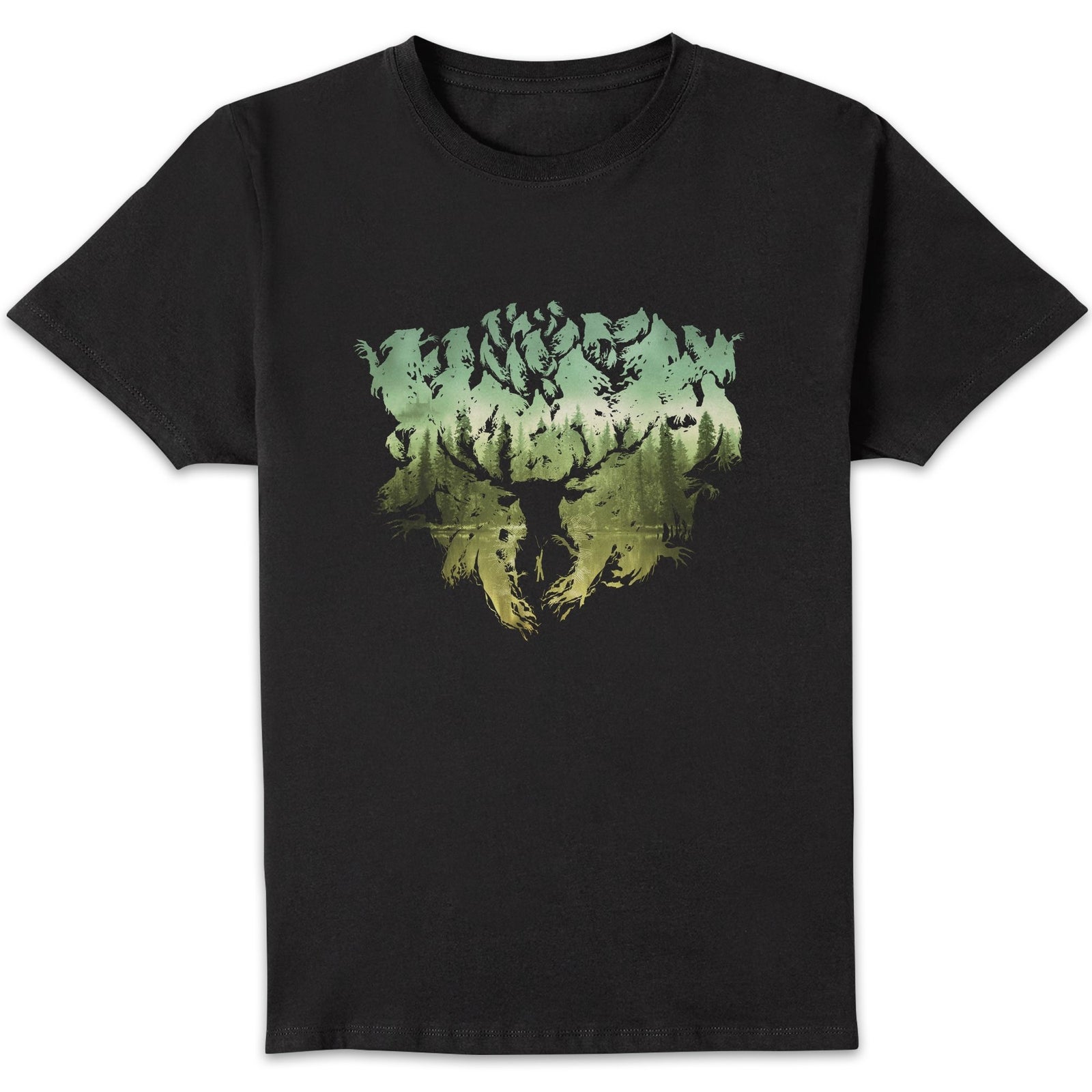 Harry Potter Patronus Lake Homme T-shirt - Noir