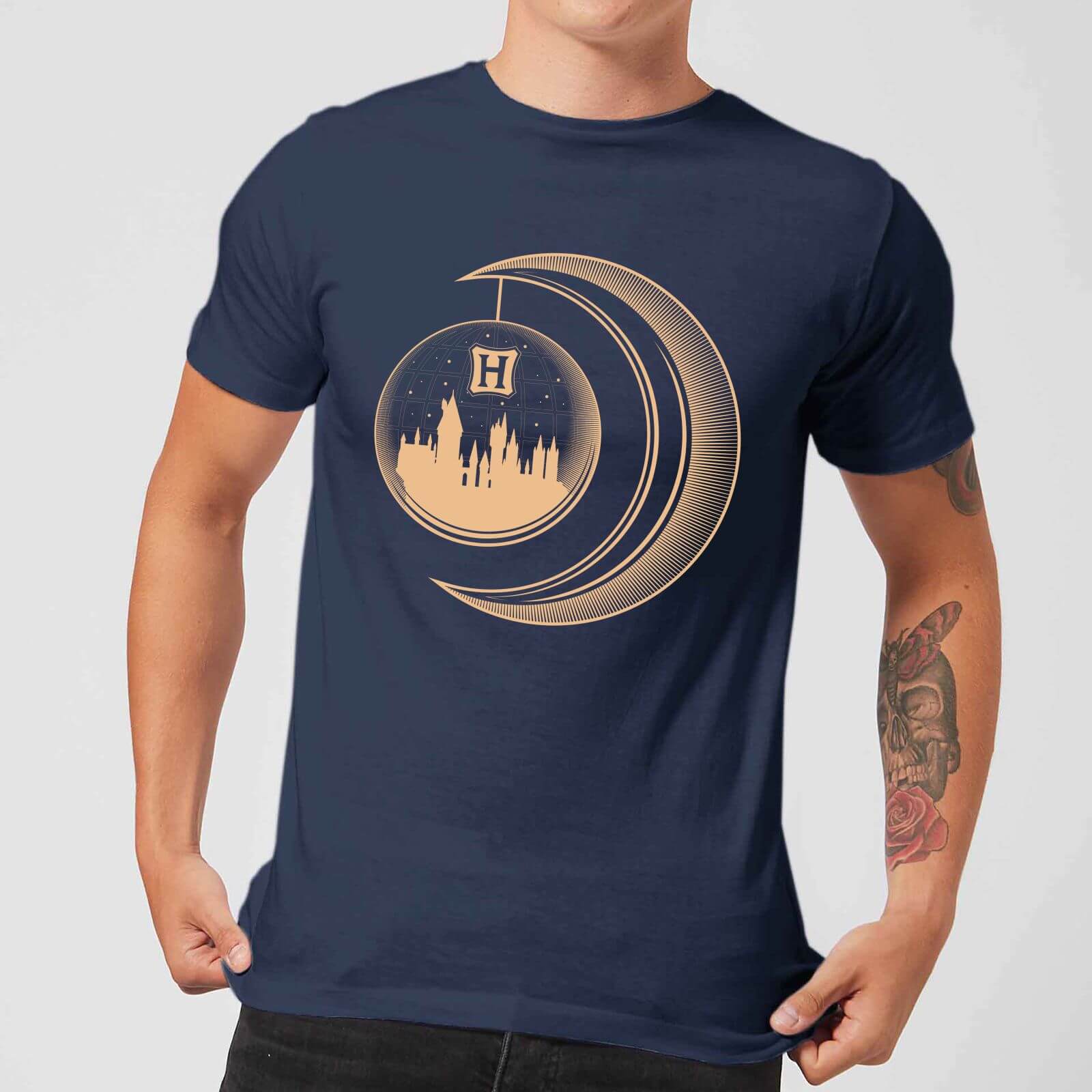 

T-Shirt Harry Potter Globe Moon - Navy - Uomo - XL