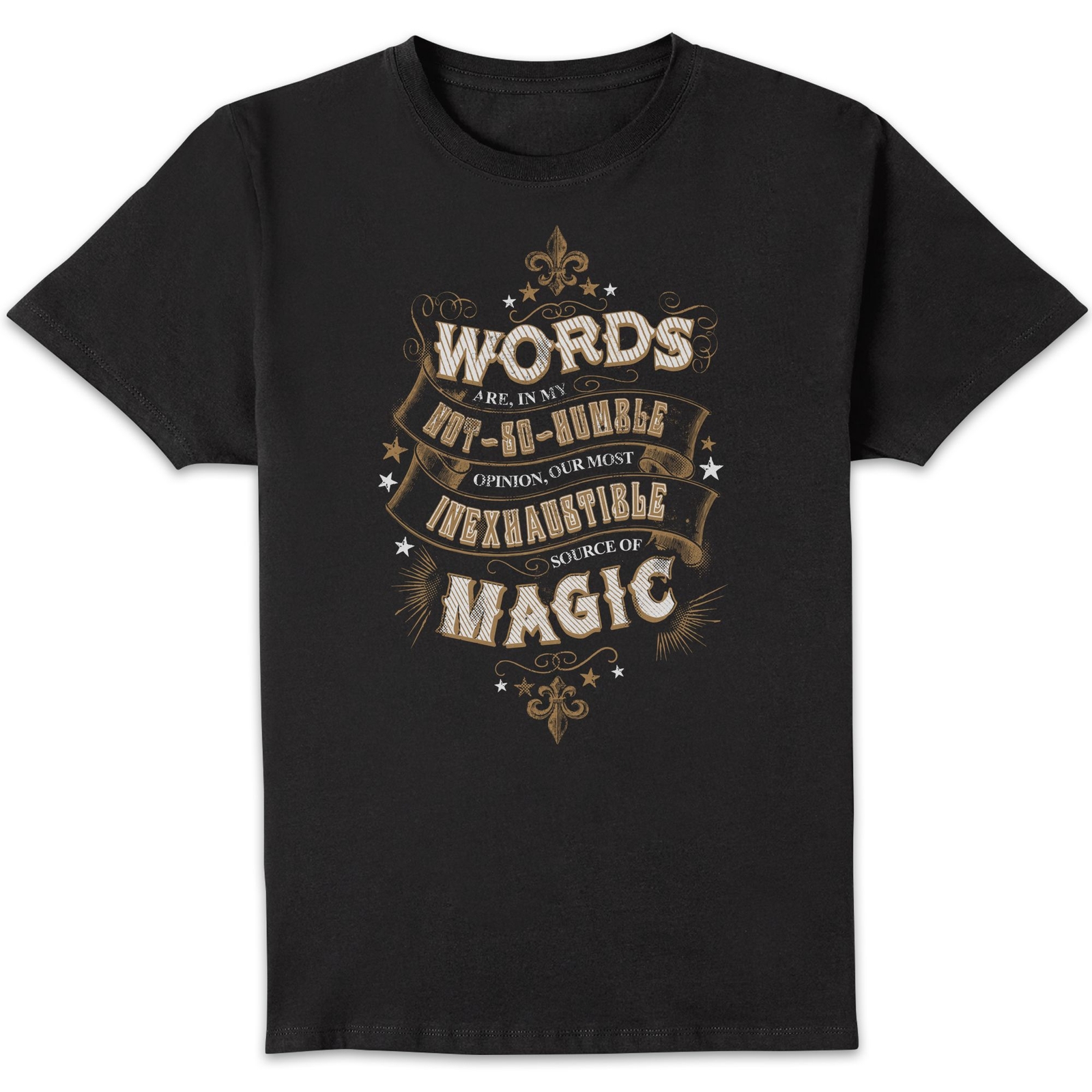 Harry Potter Words Are, In My Not So Humble Opinion Men's T-Shirt - Black - S