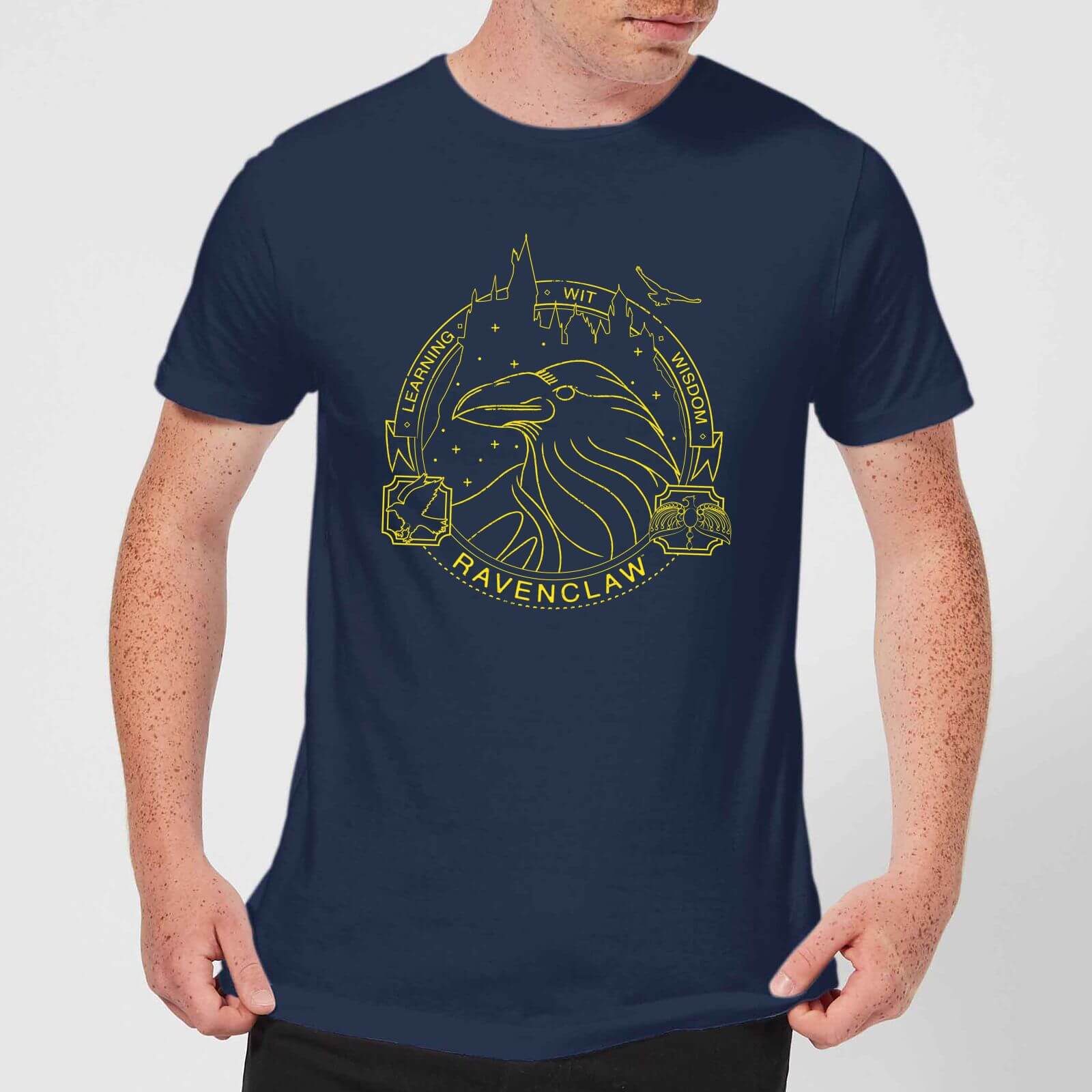 

T-Shirt Harry Potter Corvonero Raven Badge - Navy - Uomo - XXL