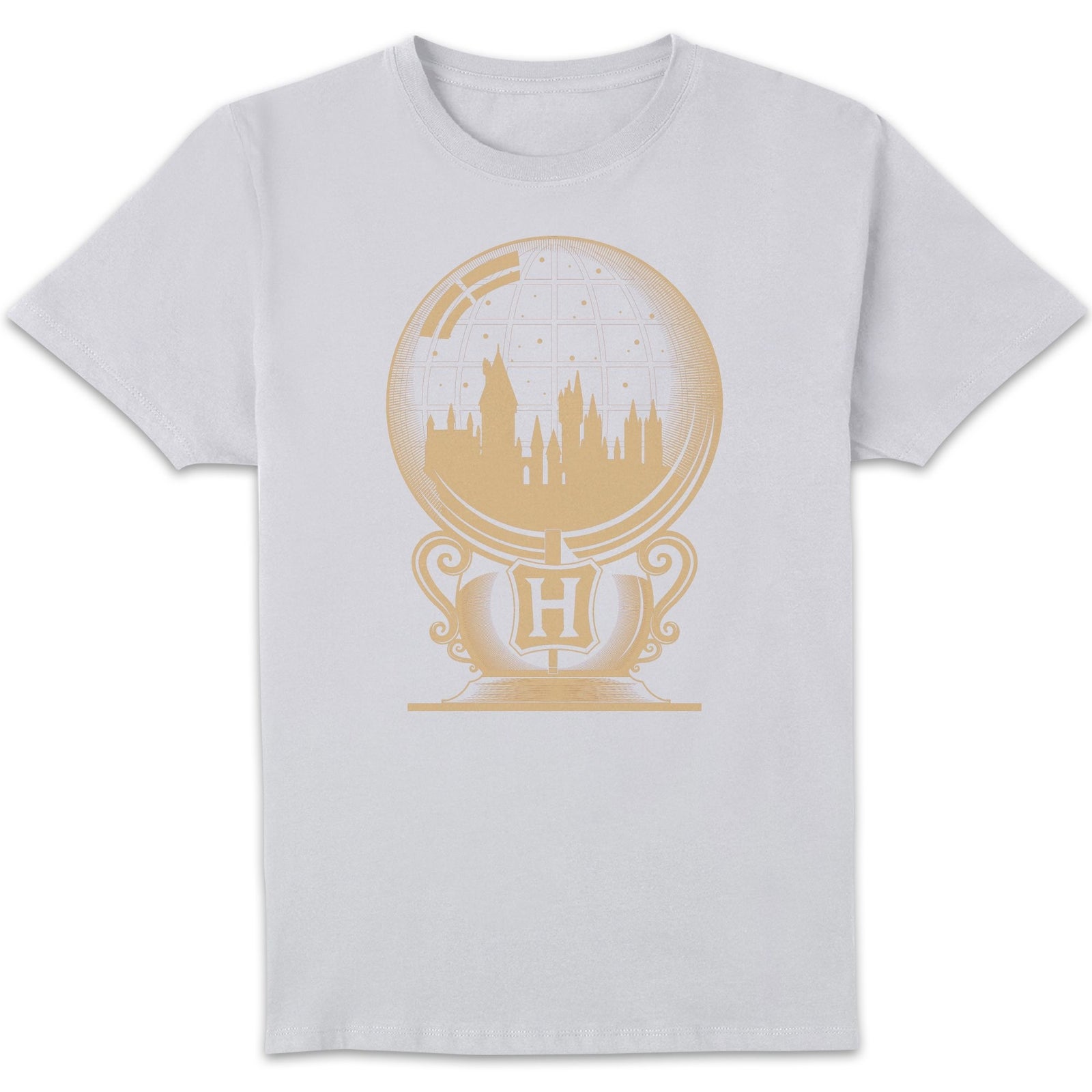 Harry Potter Hogwarts Snowglobe Men's T-Shirt - White - XXL