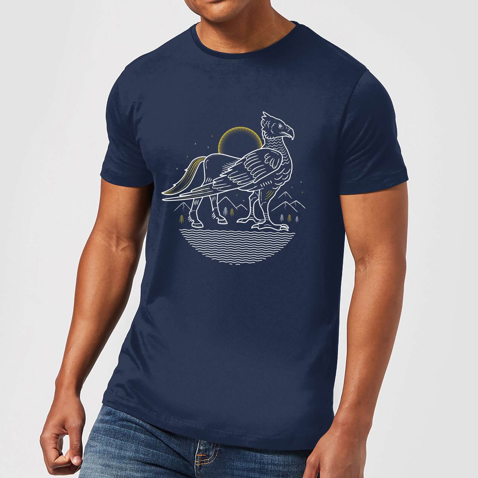 T-Shirt Harry Potter Buckbeak - Navy - Uomo - L