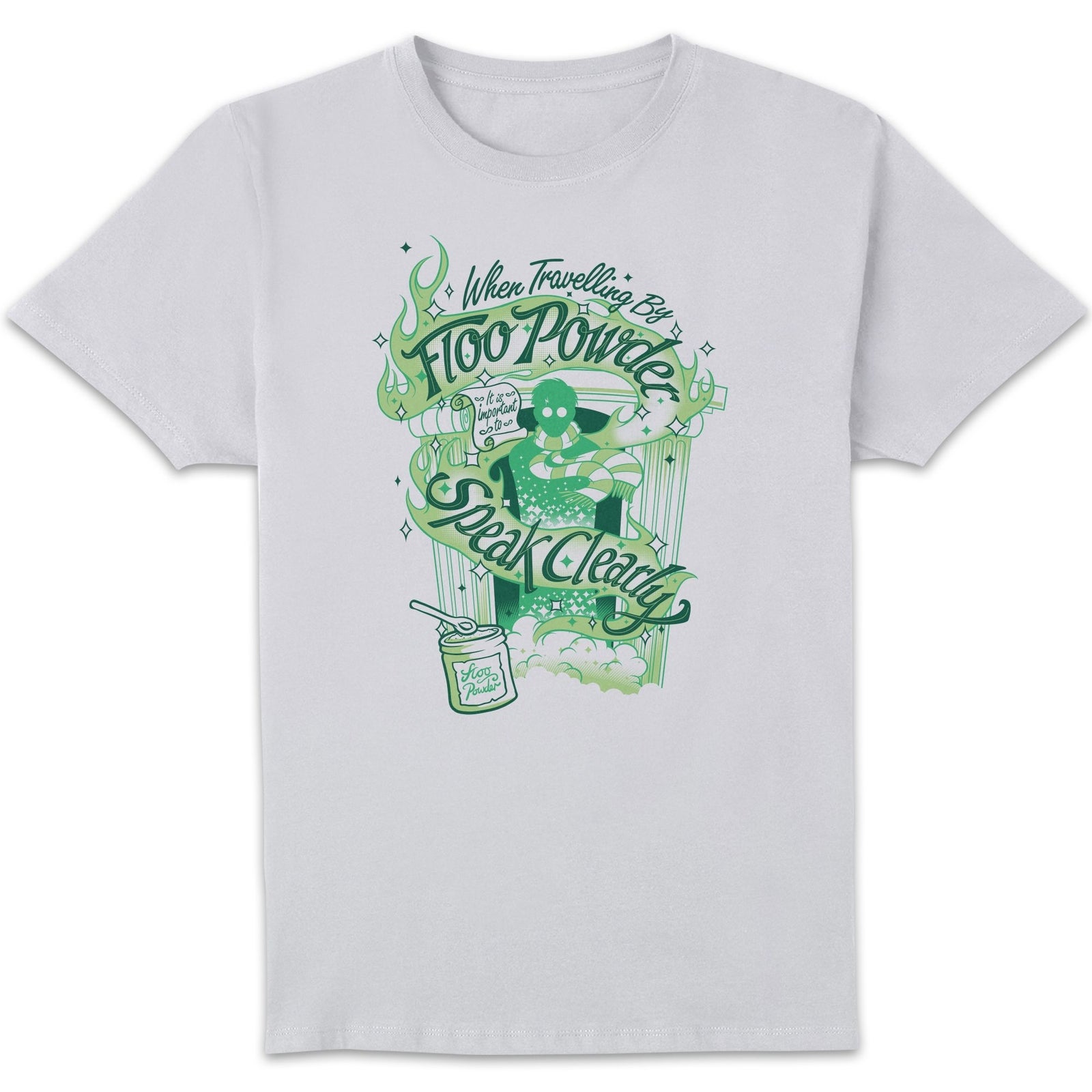 Original Hero Harry Potter Floo Powder Men's T-Shirt - White - Xxl