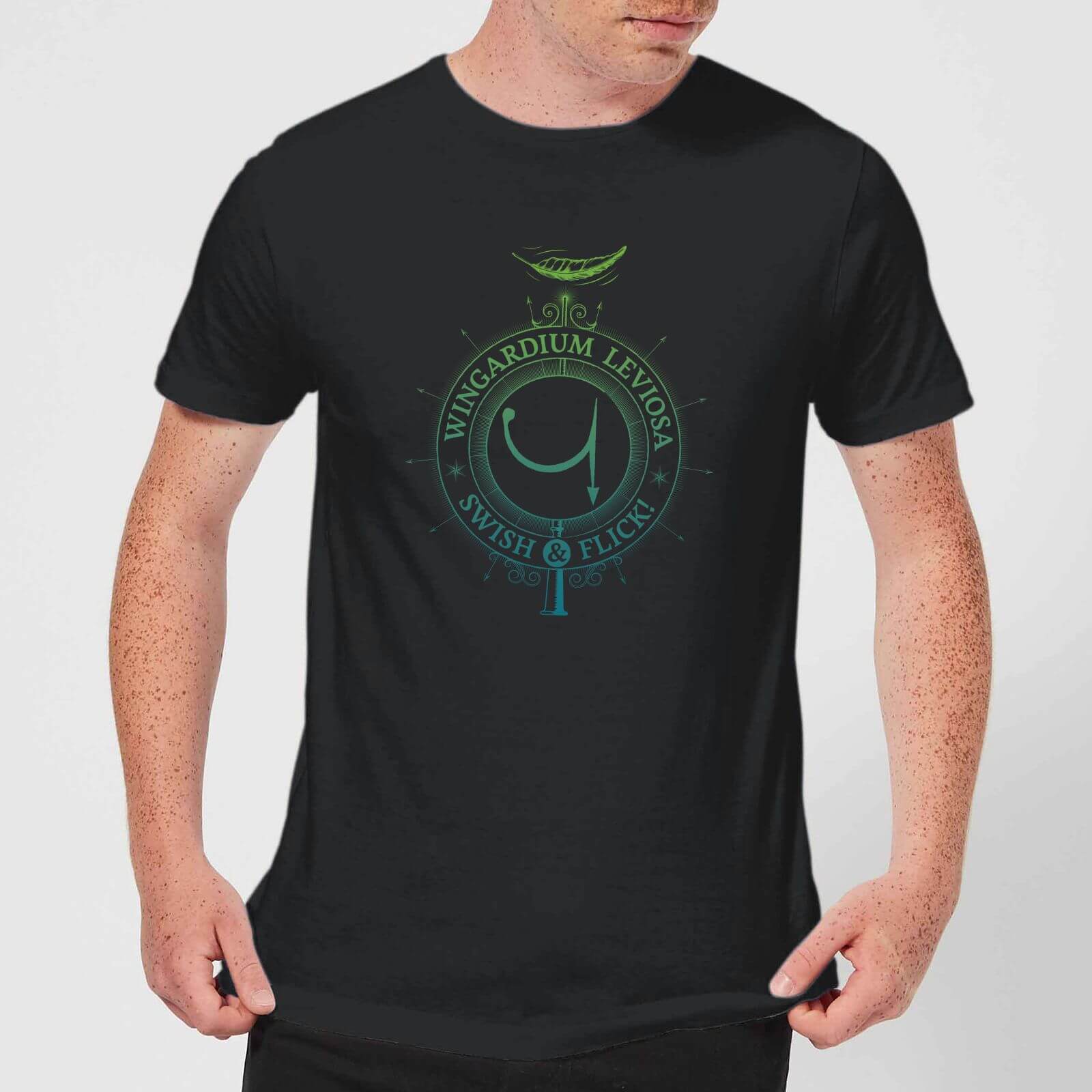 

T-Shirt Harry Potter Wingardium Leviosa - Nero - Uomo - S