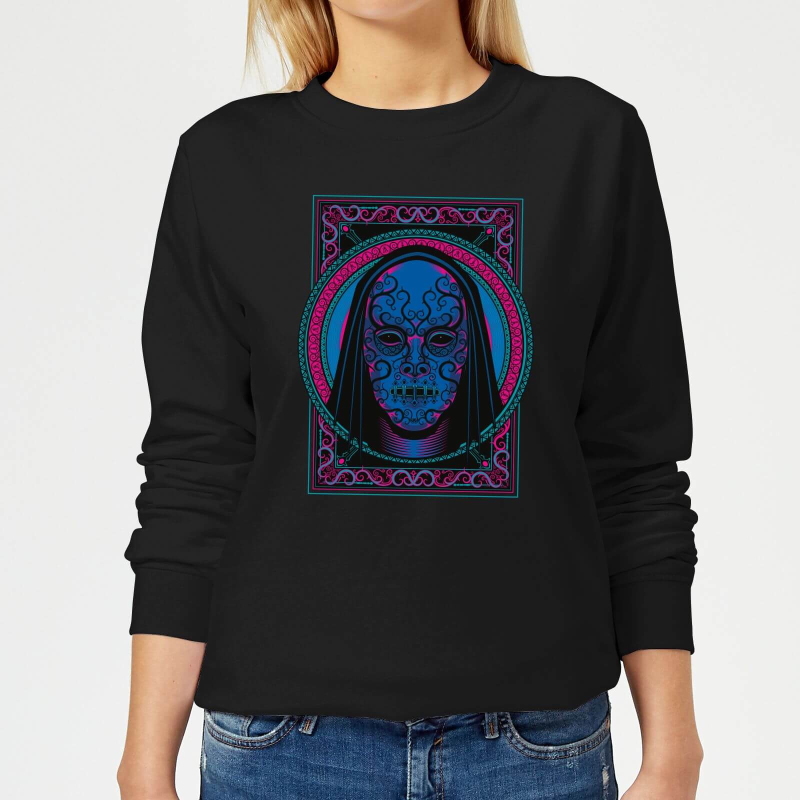 Felpa Harry Potter Death Mask - Nero - Donna - XL - Nero