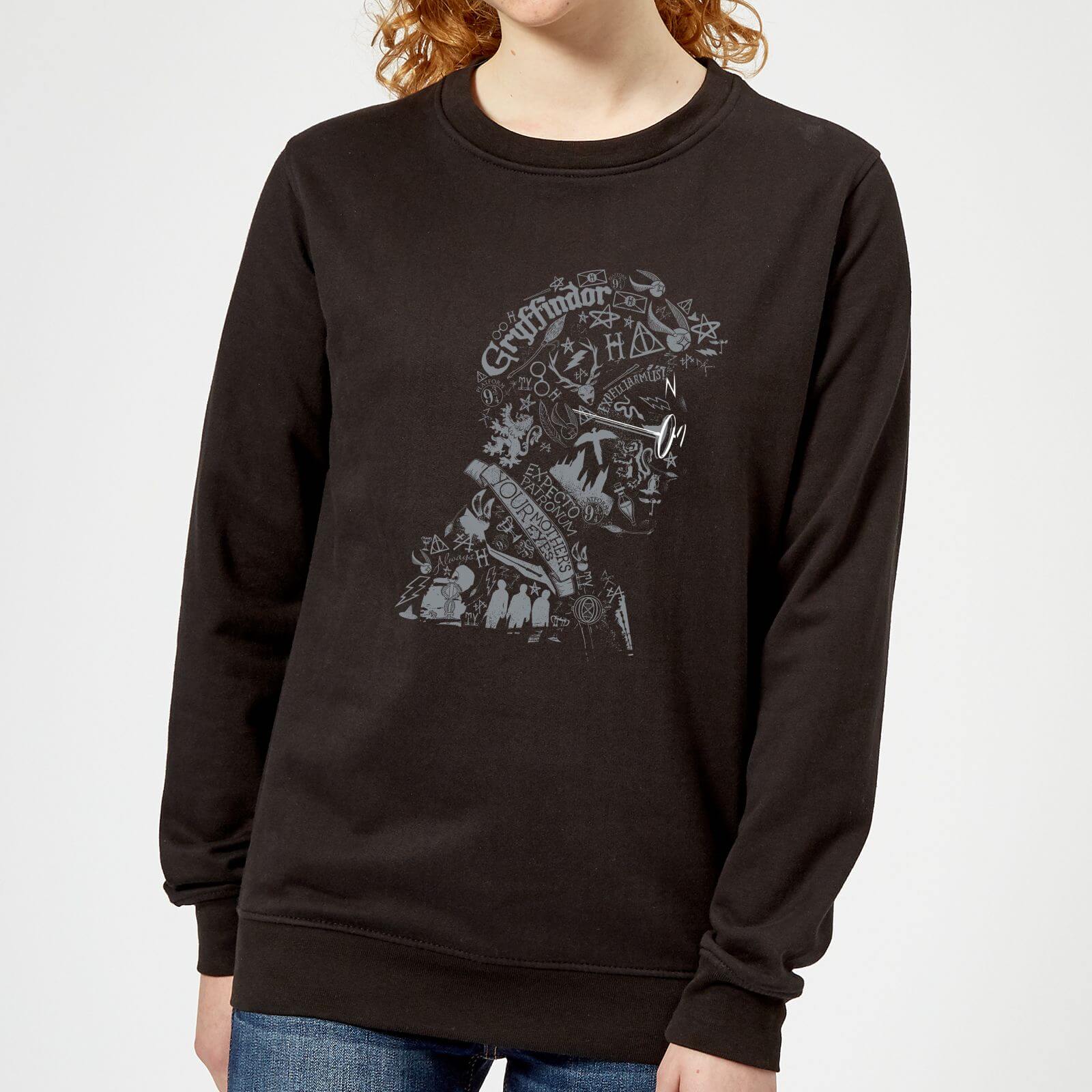 Harry Potter Harry Potter Head Women's Sweatshirt - Black - XL