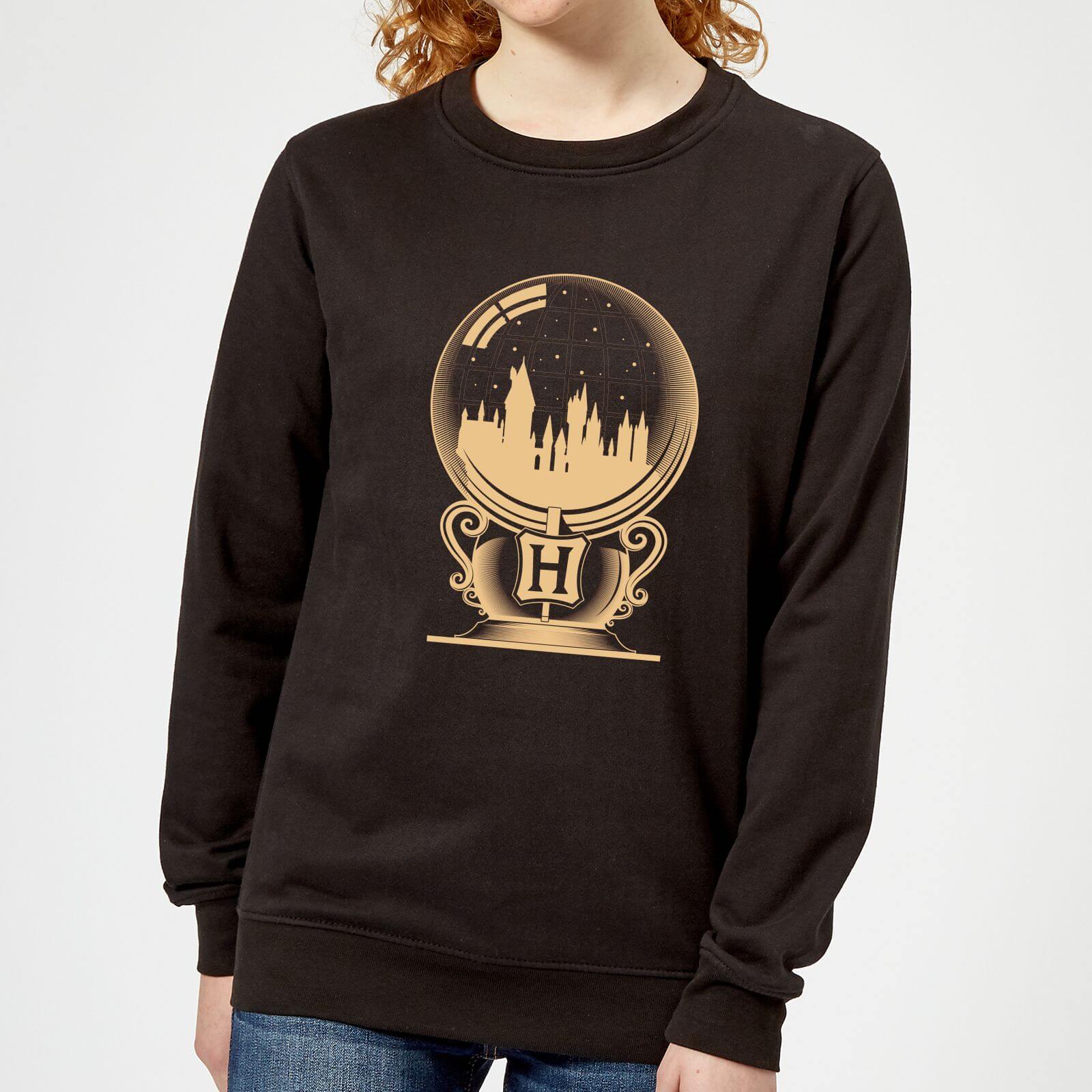 Harry Potter Hogwarts Snowglobe Women's Sweatshirt - Black - XS