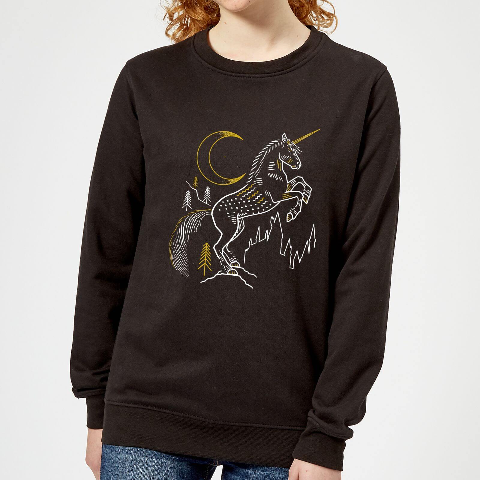 Harry Potter Unicorn Women's Sweatshirt - Black - S