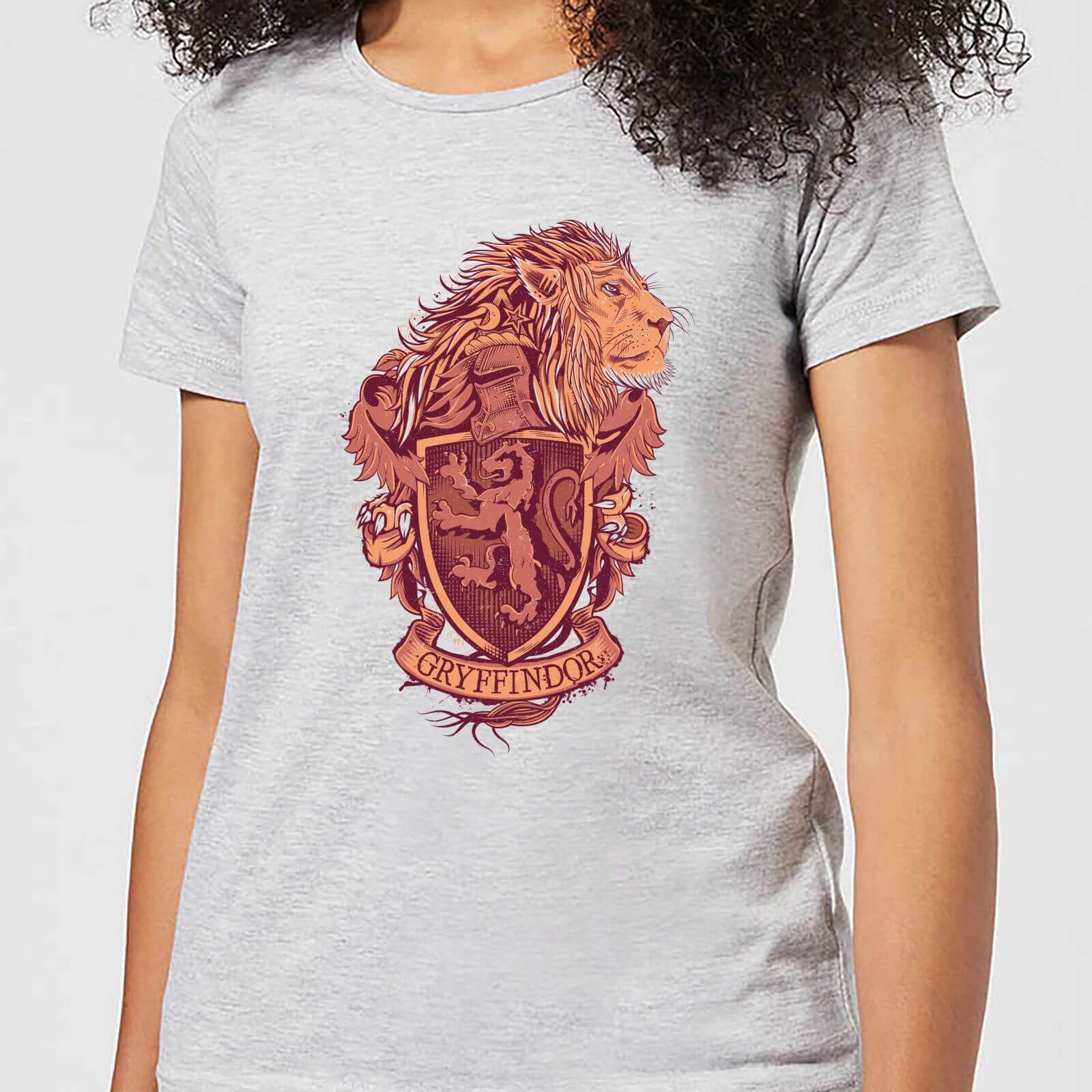 

Harry Potter Gryffindor Drawn Crest Women's T-Shirt - Grey - XS