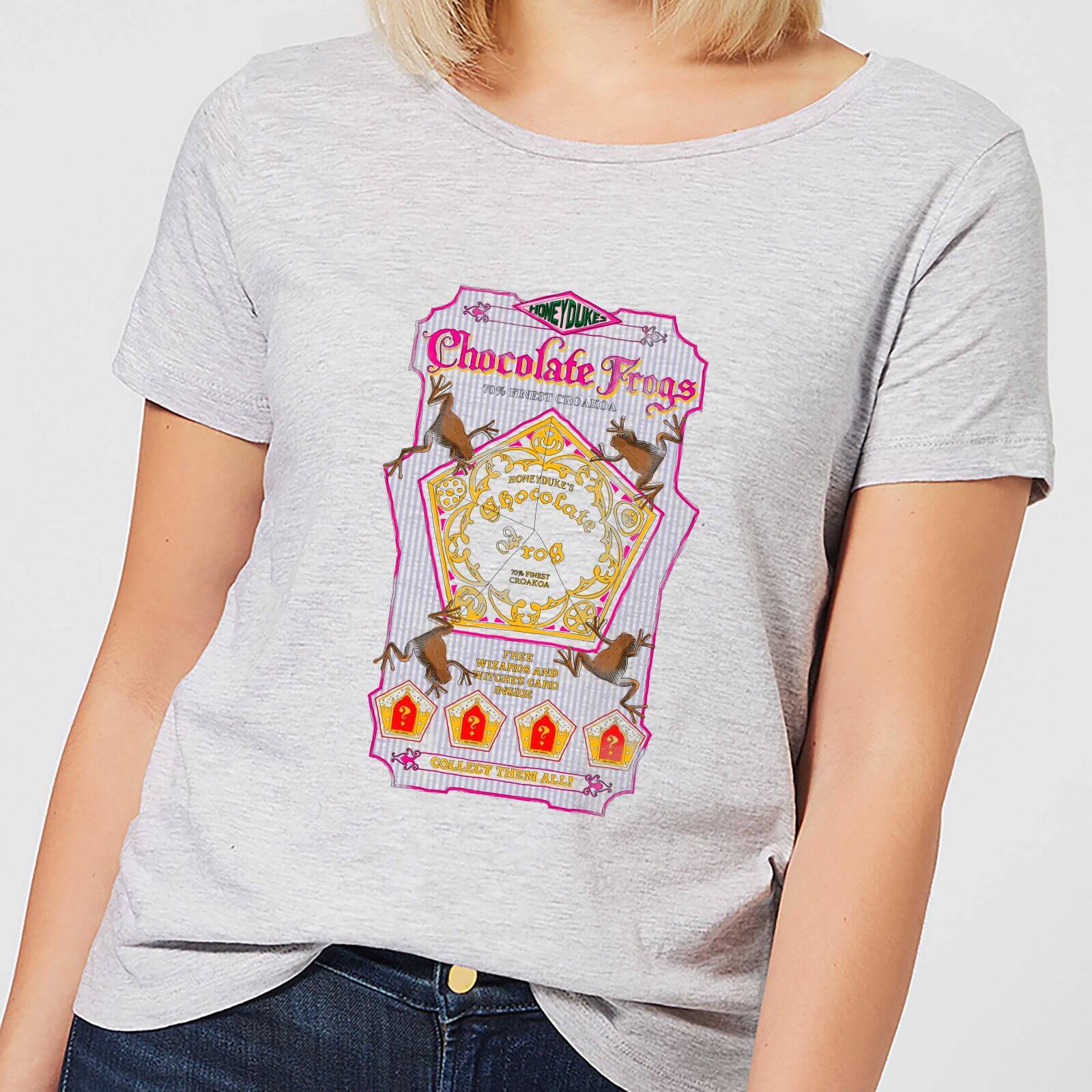 T-Shirt Harry Potter Chocolate Frog - Grigio - Donna - XXL