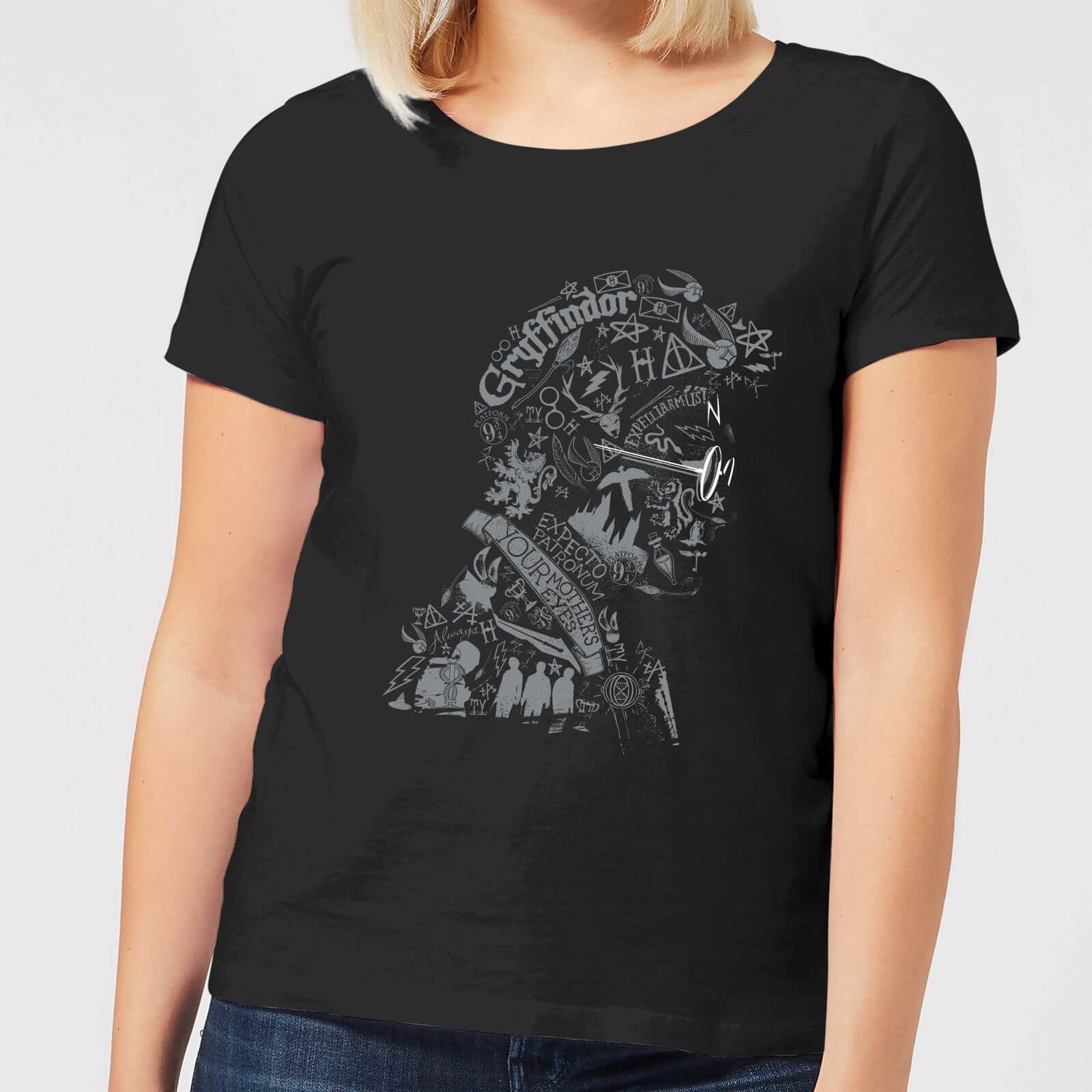 Harry Potter Harry Potter Head Women's T-Shirt - Black - 5XL