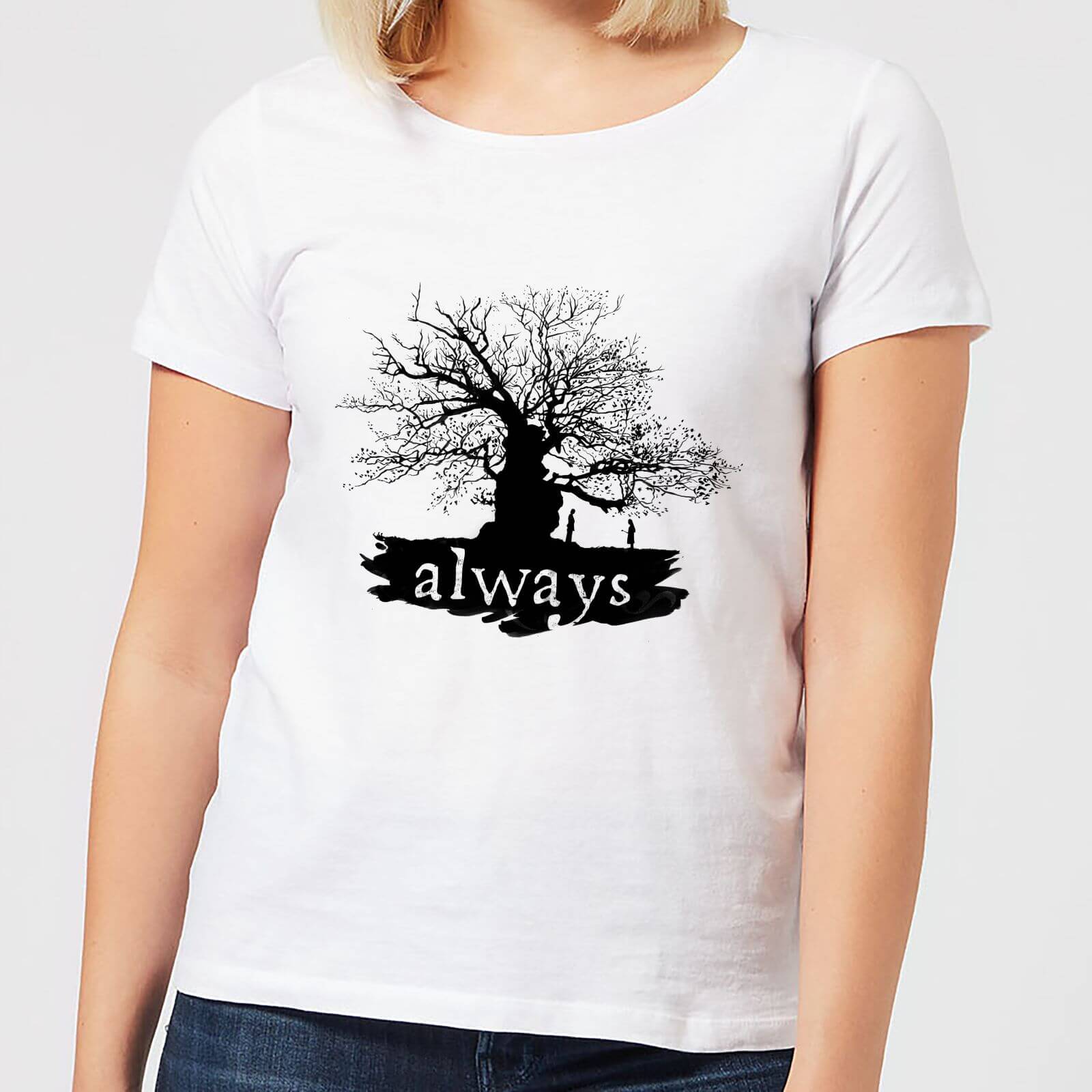 T-Shirt Harry Potter Always Tree - Bianco - Donna - XL
