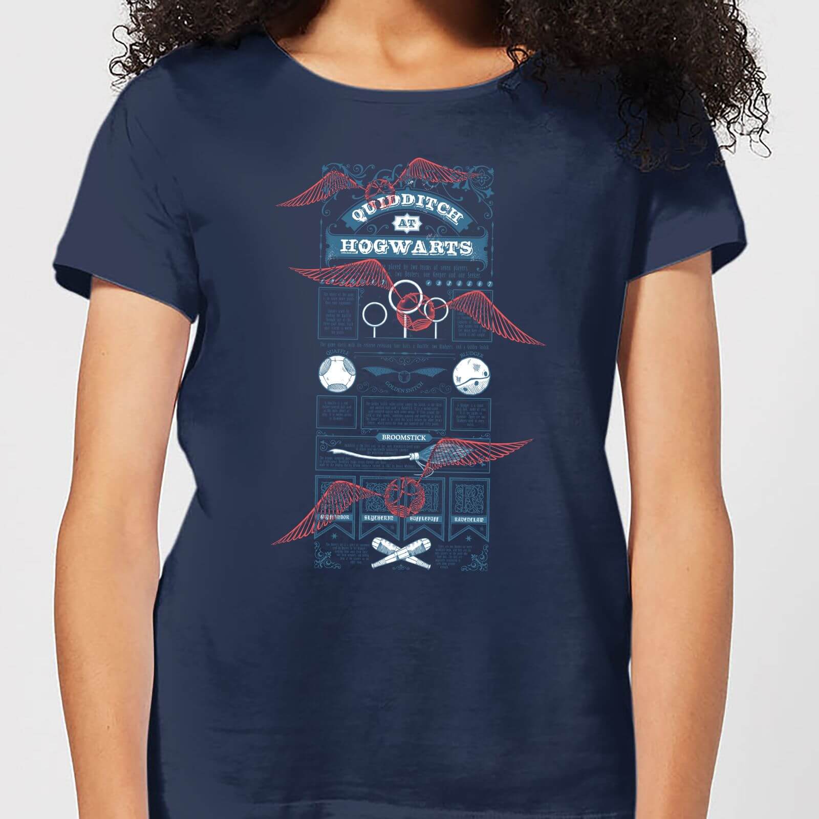 

T-Shirt Harry Potter Quidditch At Hogwarts - Navy - Donna - L