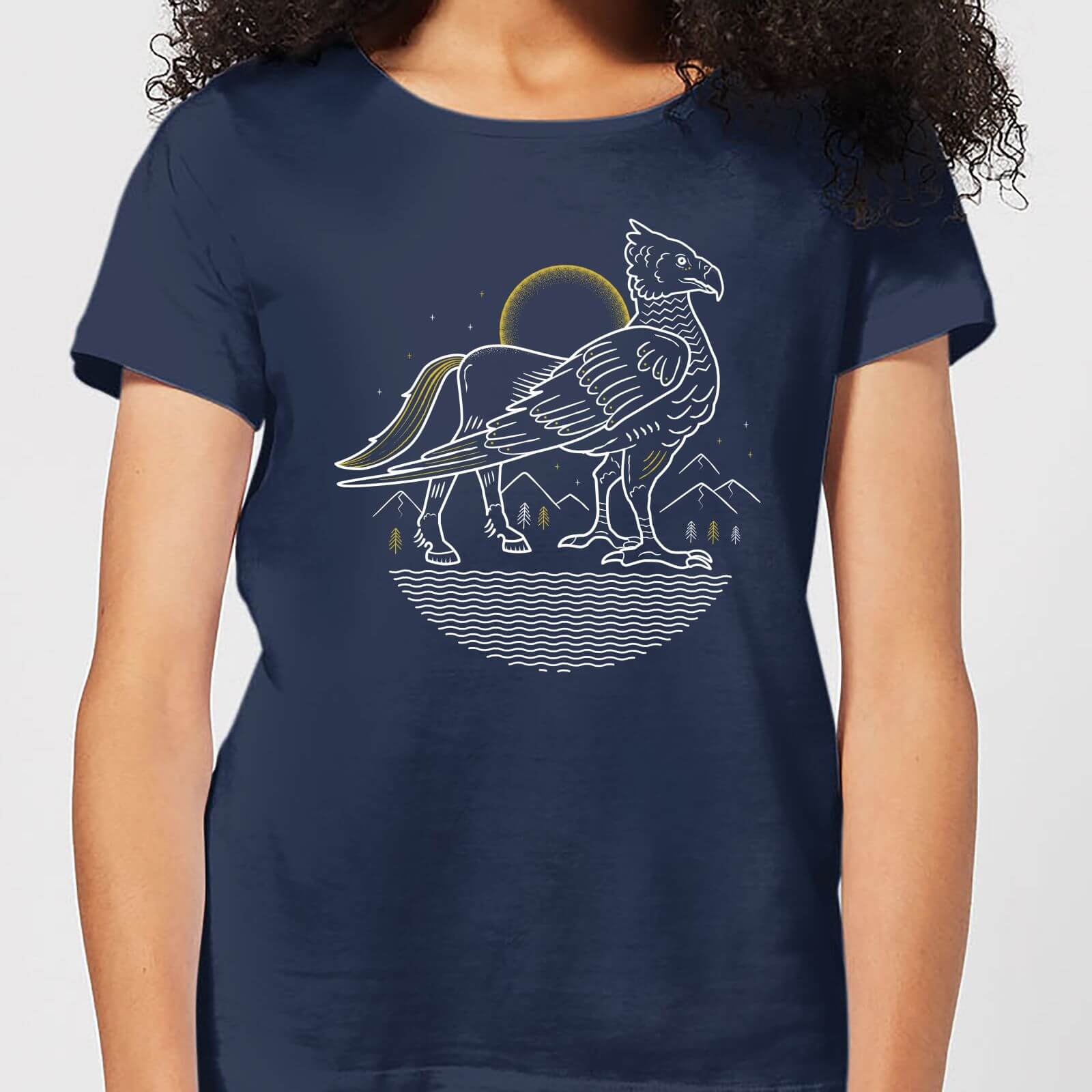 T-Shirt Harry Potter Buckbeak - Navy - Donna - M
