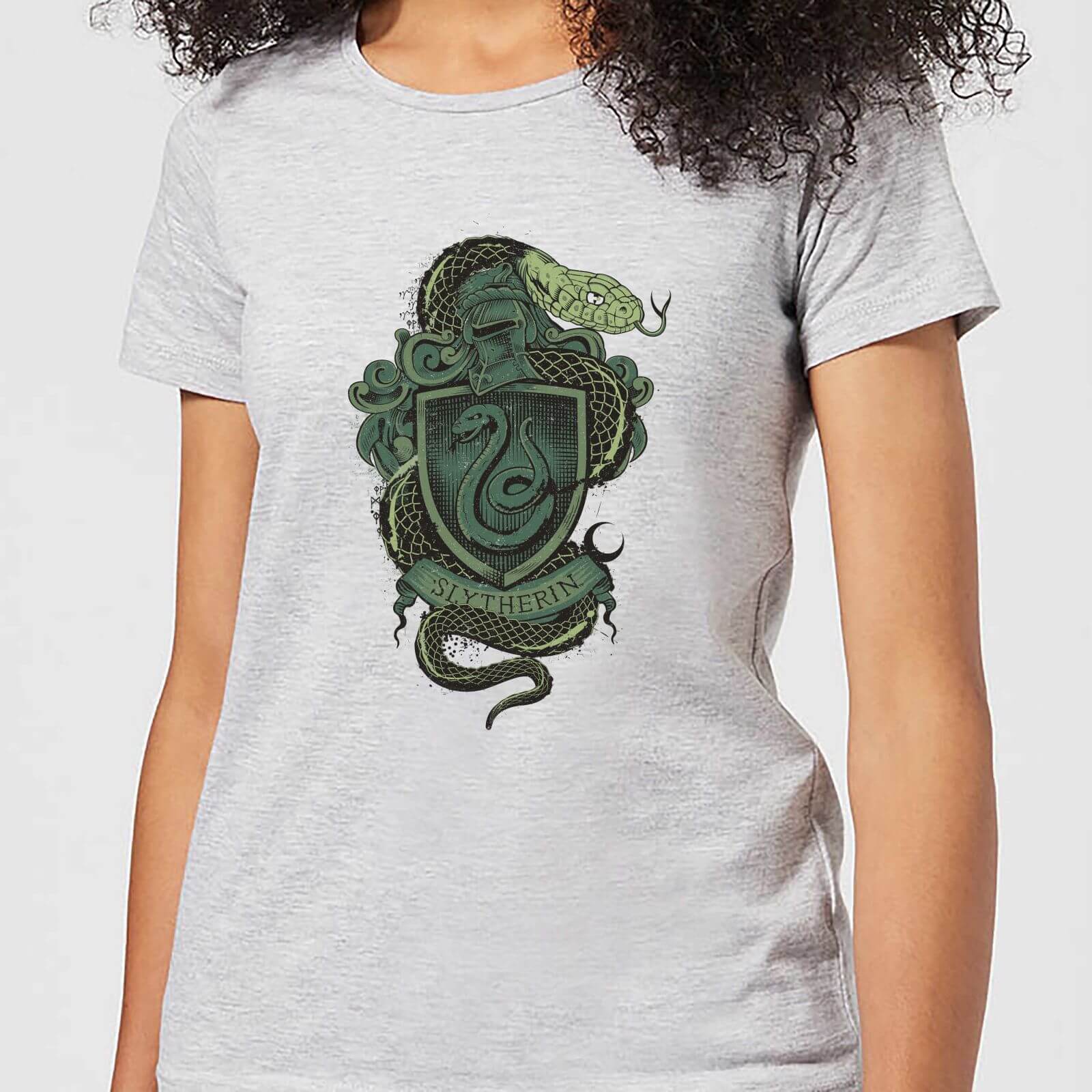 

T-Shirt Harry Potter Serpeverde Drawn Crest - Grigio - Donna - XL