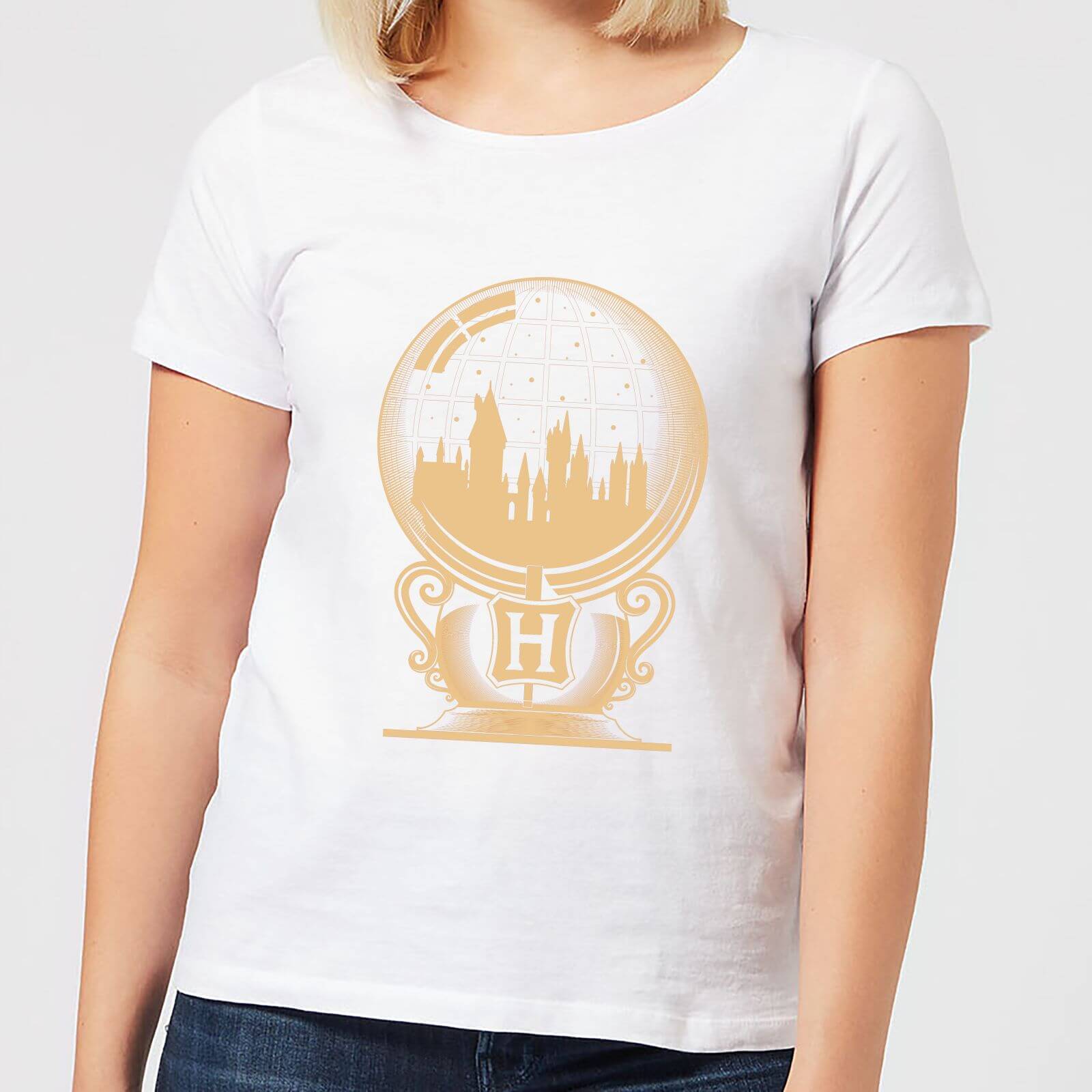 

Harry Potter Hogwarts Snowglobe Women's T-Shirt - White - S - Blanc