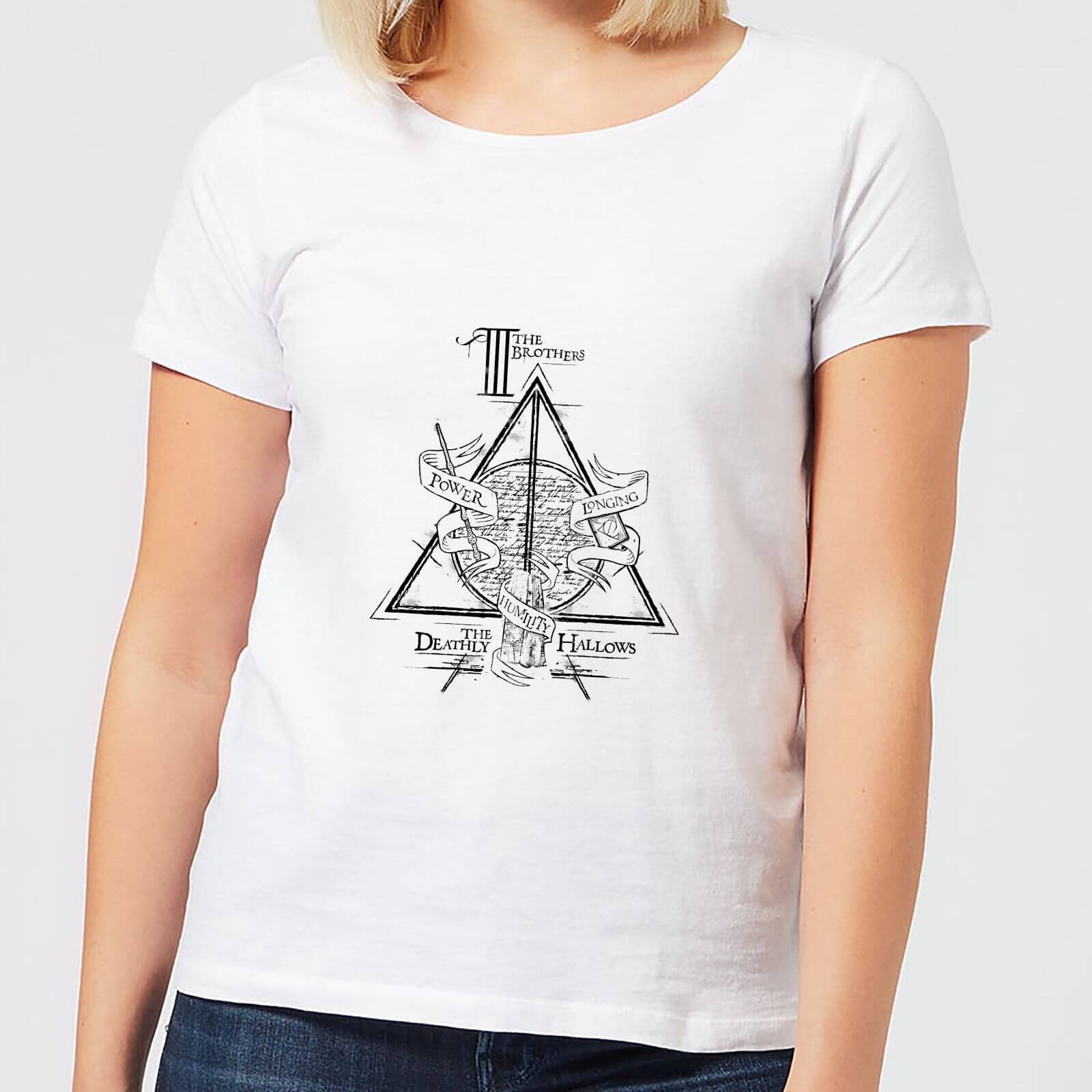 

T-Shirt Harry Potter Three Dragons White - Bianco - Donna - M