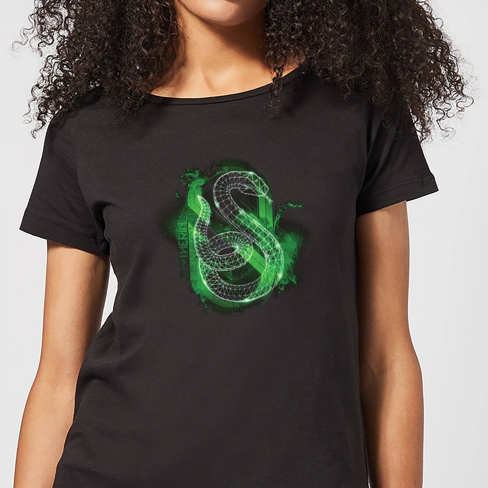

T-Shirt Harry Potter Serpeverde Geometric - Nero - Donna - XL