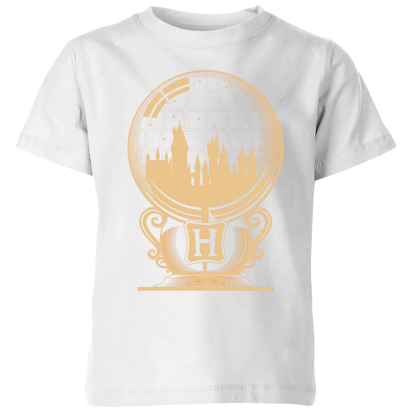 Harry Potter Hogwarts Snowglobe Kids' T-Shirt - White - 7-8 Years
