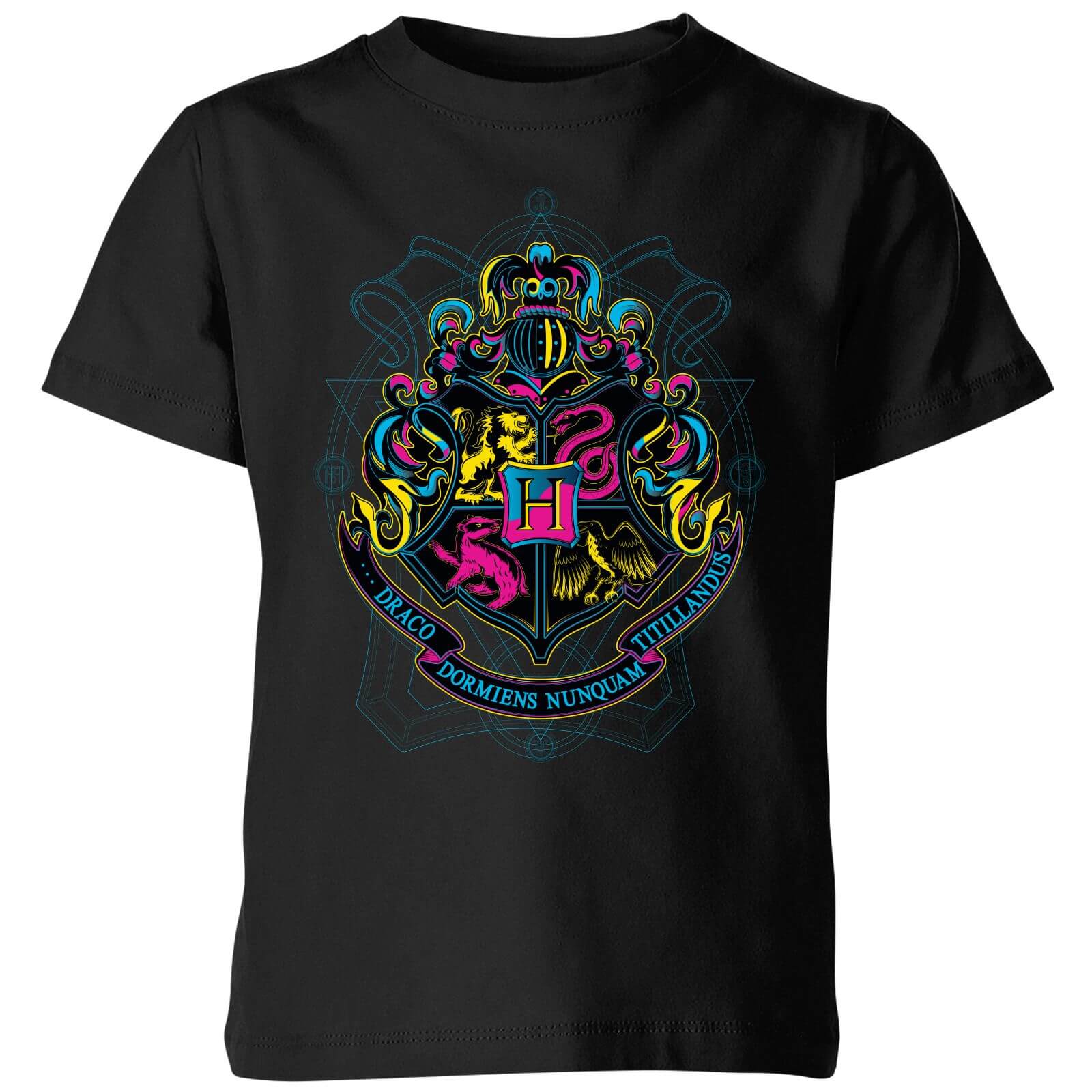 

Harry Potter Hogwarts Neon Crest Kids' T-Shirt - Black - 11-12 ans