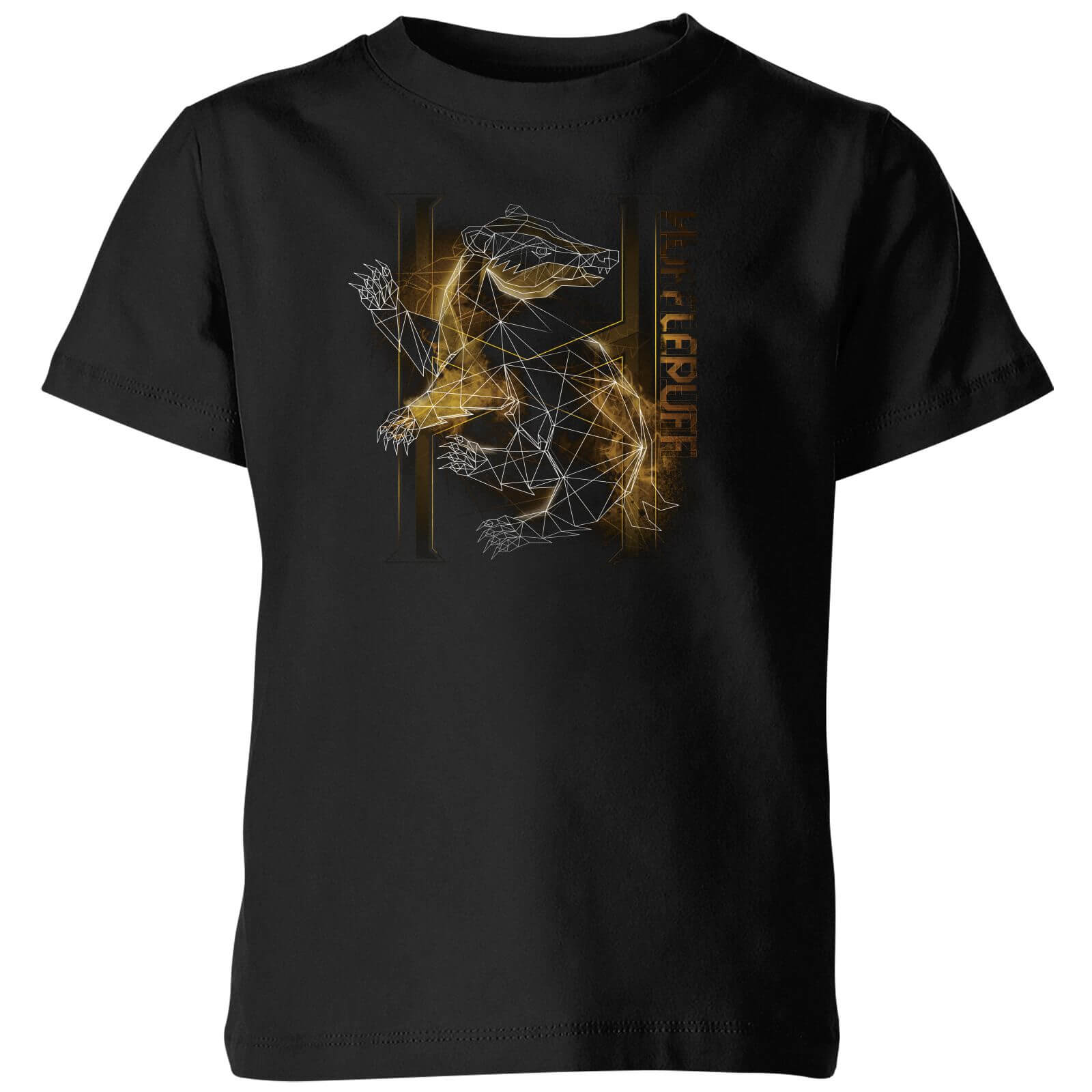 

T-Shirt Harry Potter Tassorosso Geometric - Nero - Bambini - 9-10 Anni