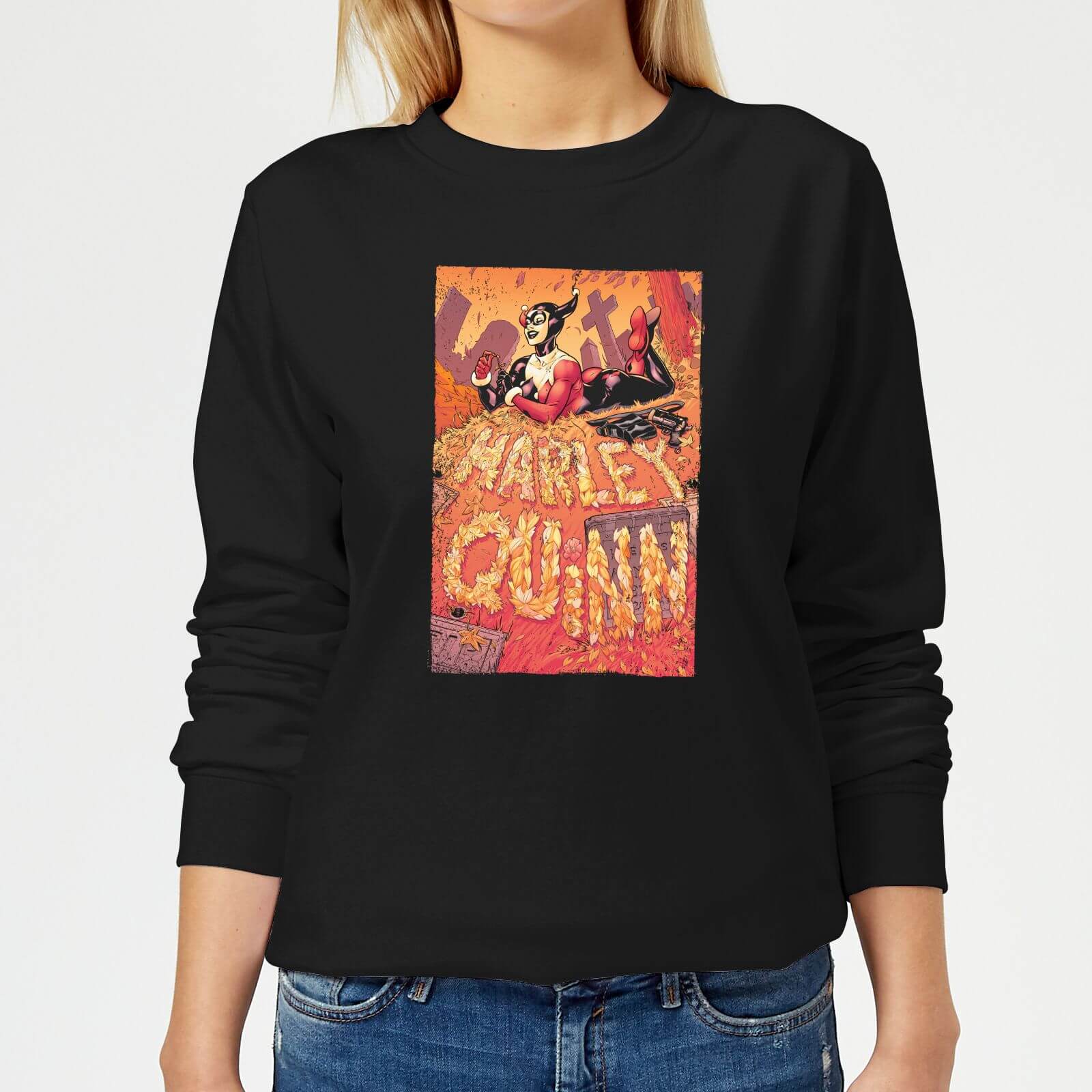 Batman Harley Quinn Cover Women's Sweatshirt - Black - XL - Nero