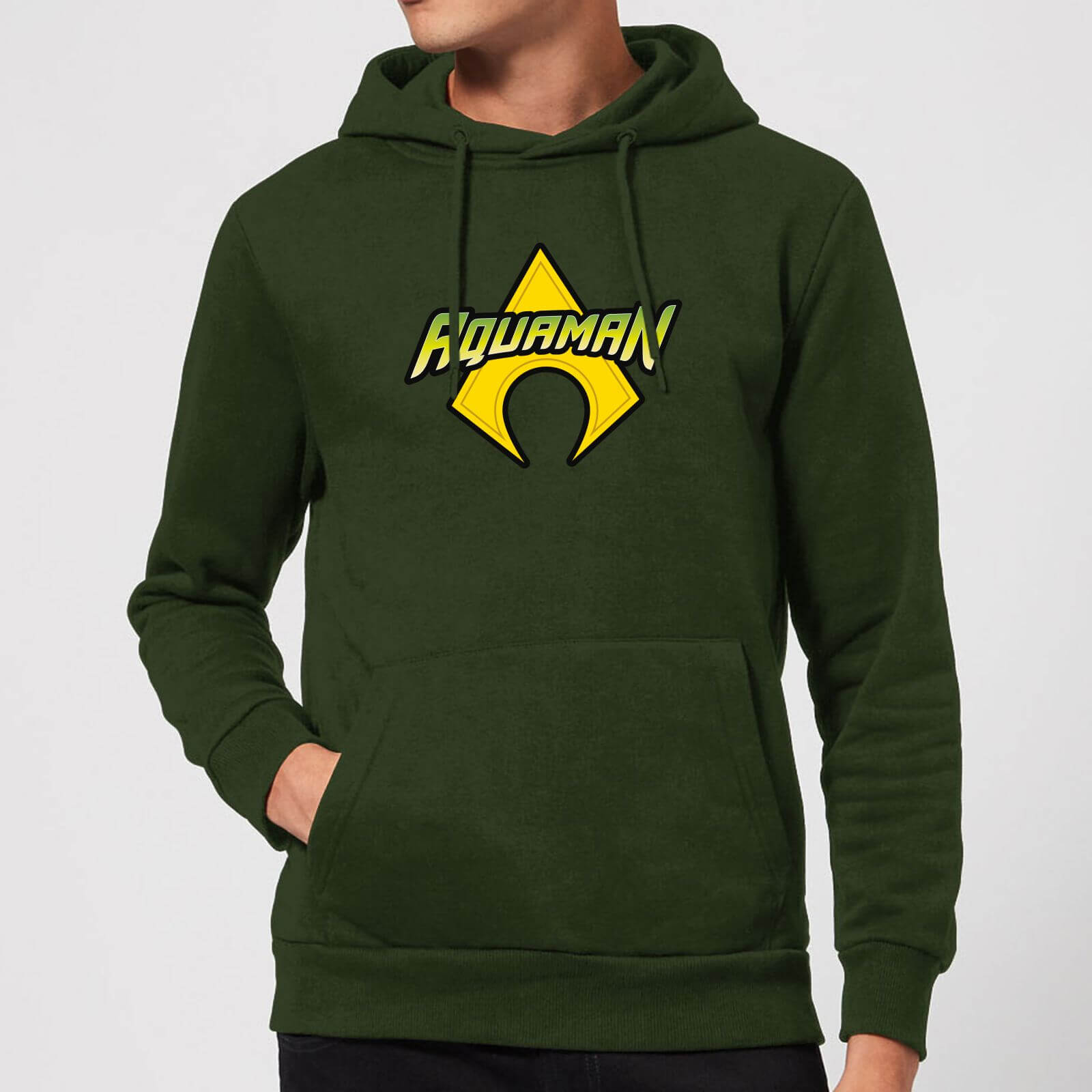

Justice League Aquaman Logo Hoodie - Forest Green - S - Forest Green