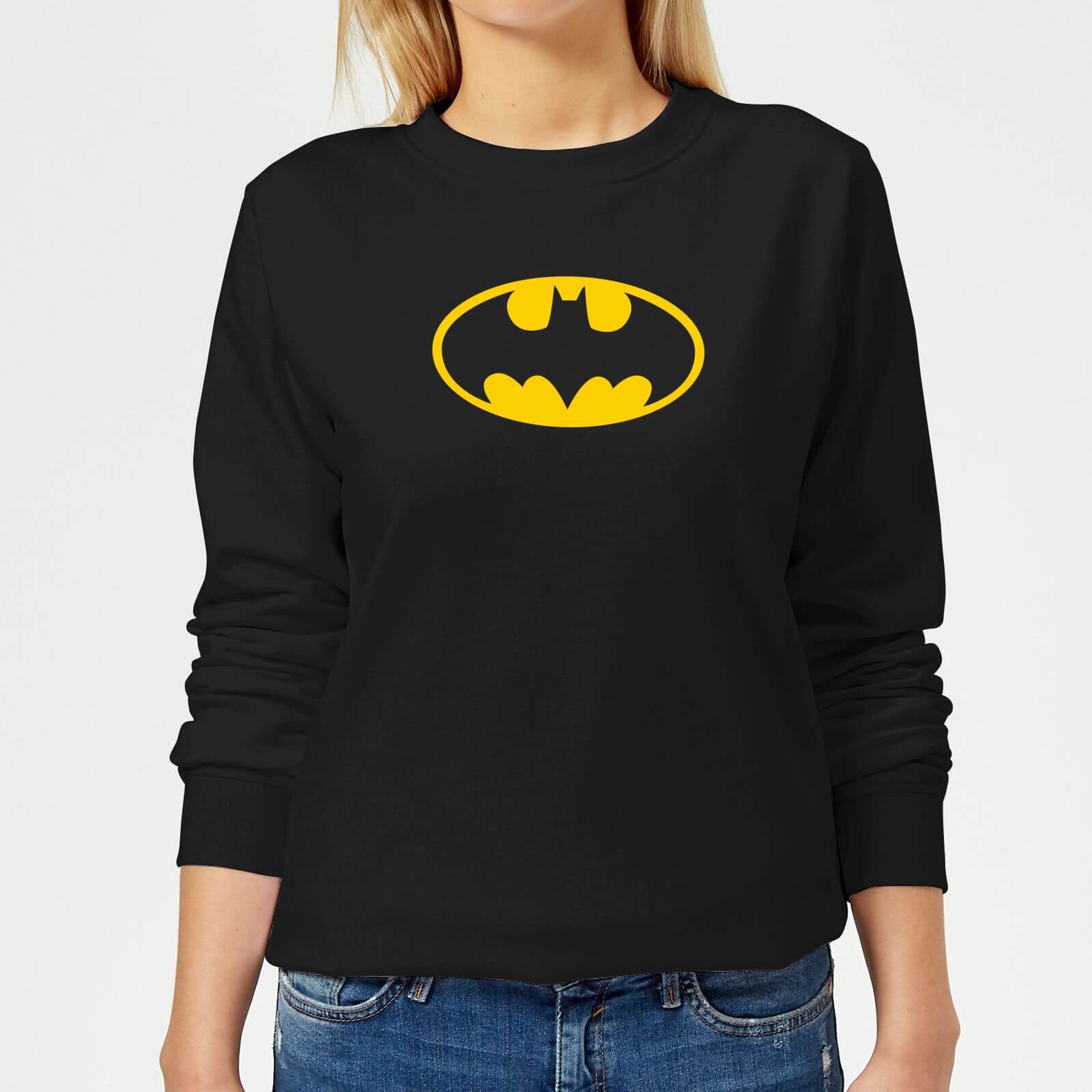

Justice League Batman Logo Women's Sweatshirt - Black - S - Nero