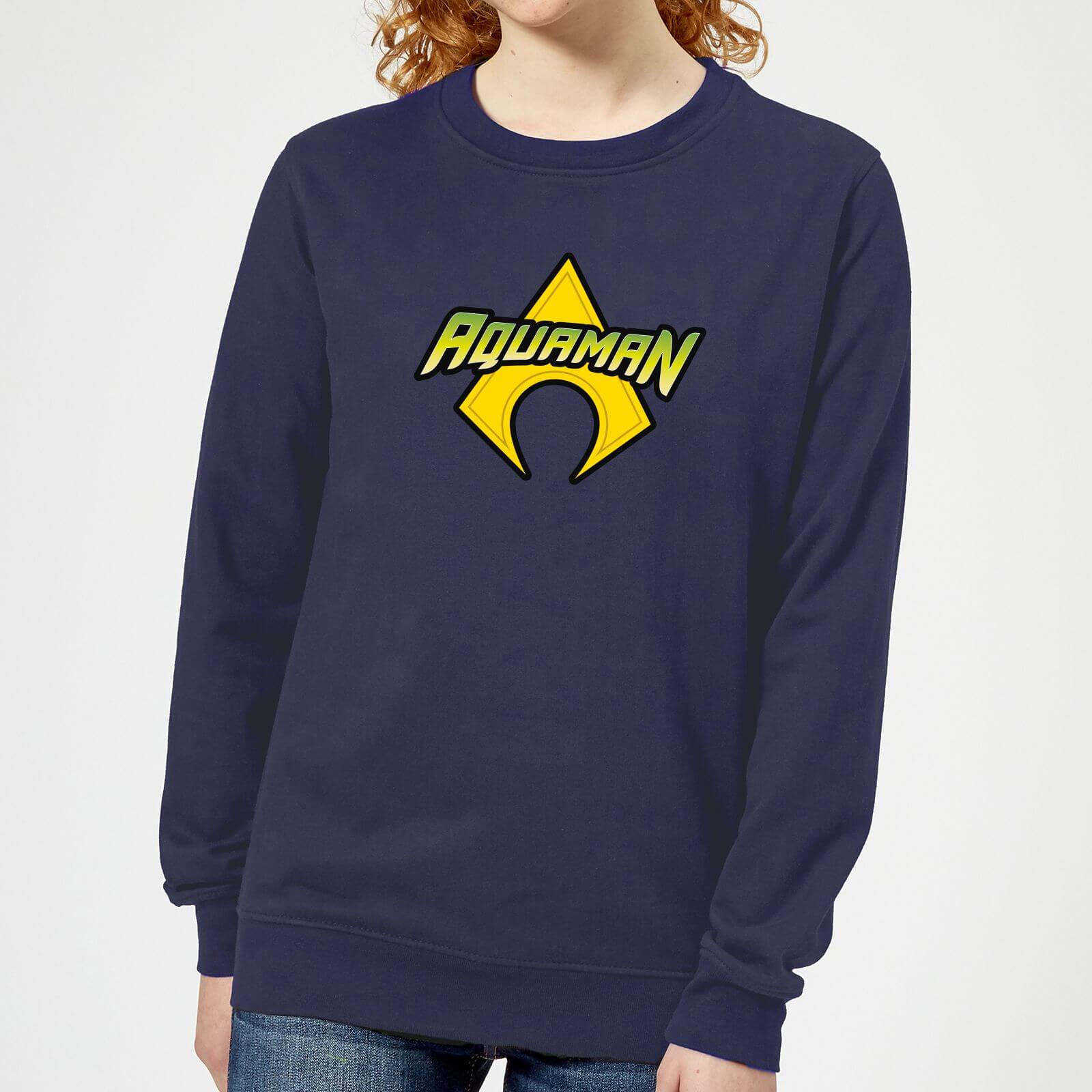 

Justice League Aquaman Logo Women's Sweatshirt - Navy - S - Blu Navy