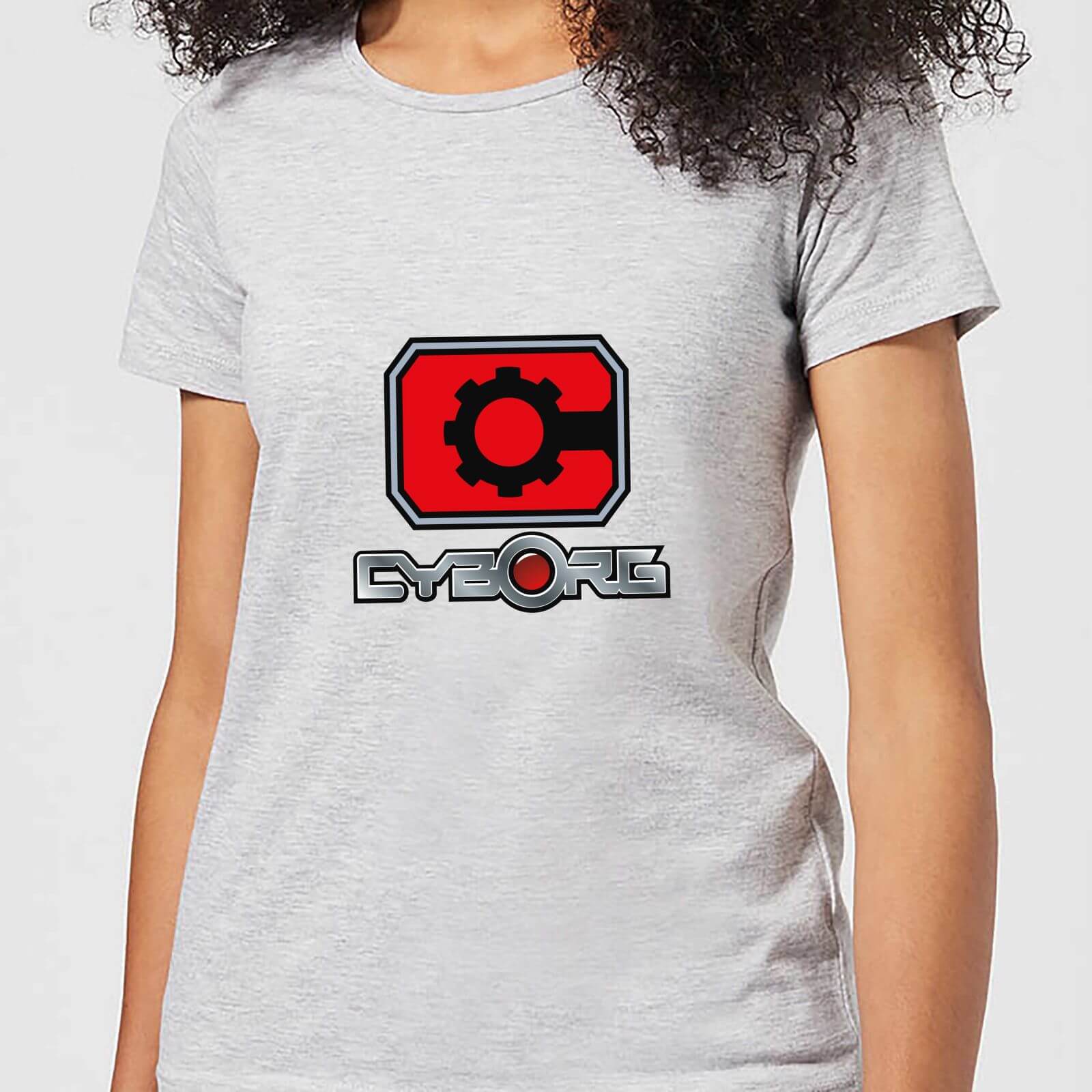 Justice League Cyborg Logo Women's T-Shirt - Grey - M - Grey