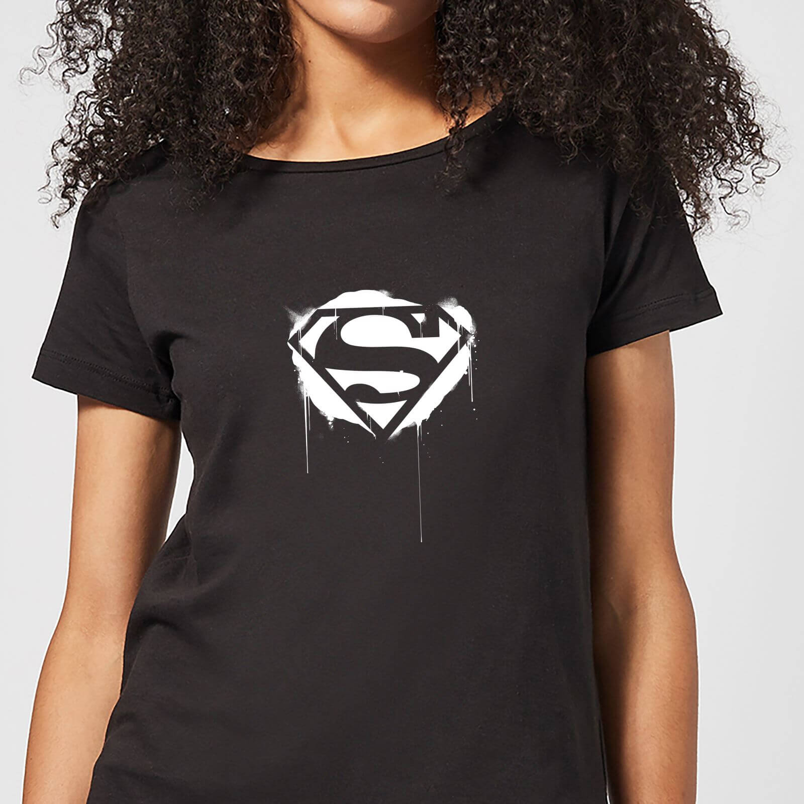 

Justice League Graffiti Superman Women's T-Shirt - Black - XL - Nero