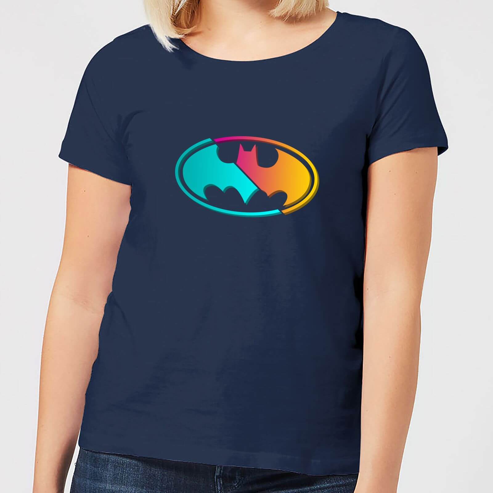 

Justice League Neon Batman Women's T-Shirt - Navy - S - Blu Navy