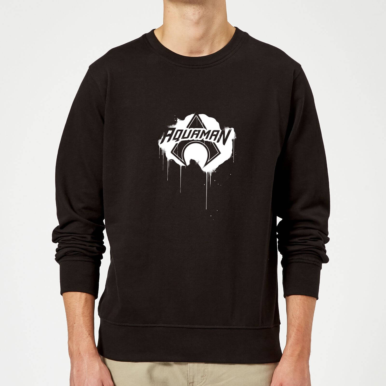 

Justice League Graffiti Aquaman Sweatshirt - Black - S - Nero