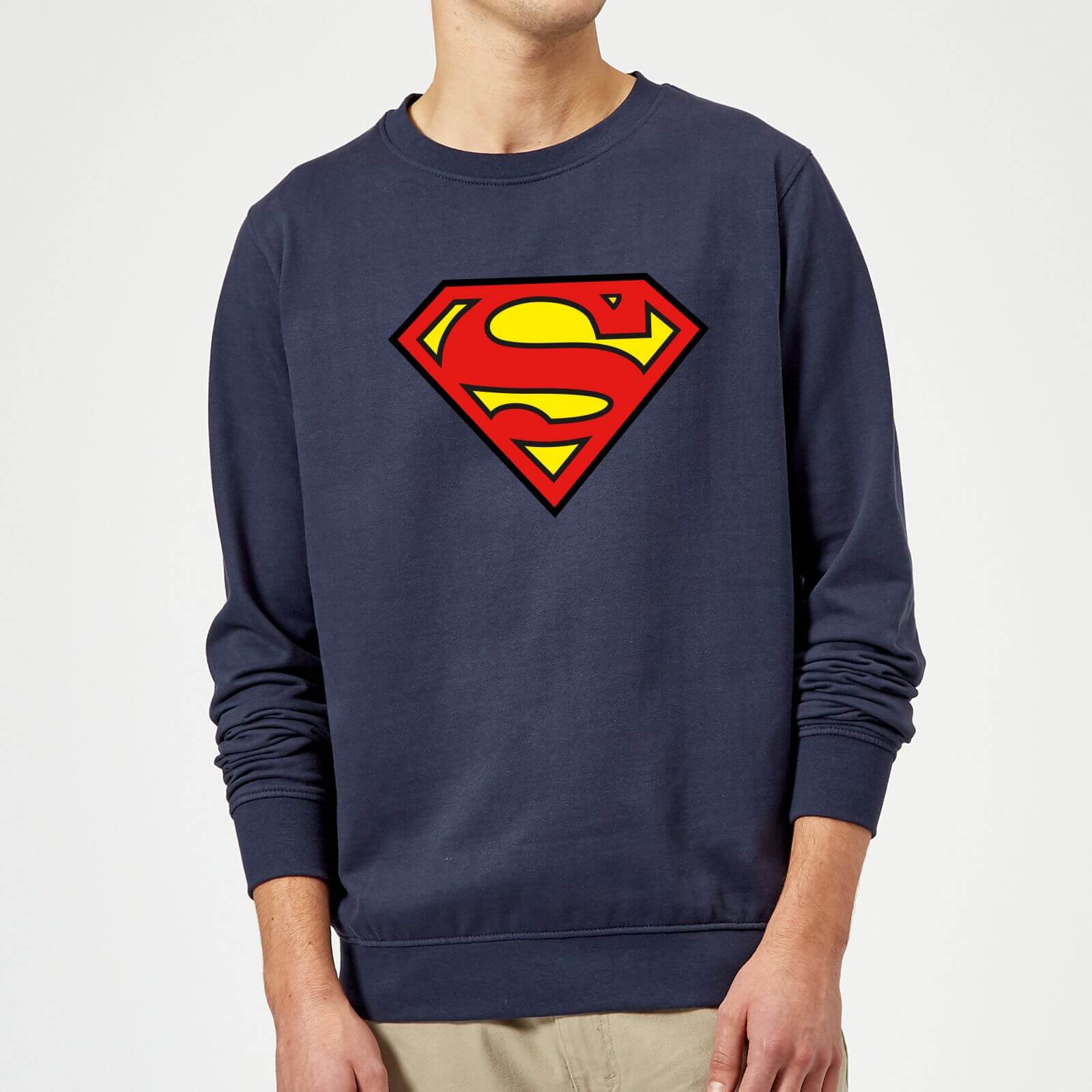 Justice League Superman Logo Sweatshirt - Navy - XL