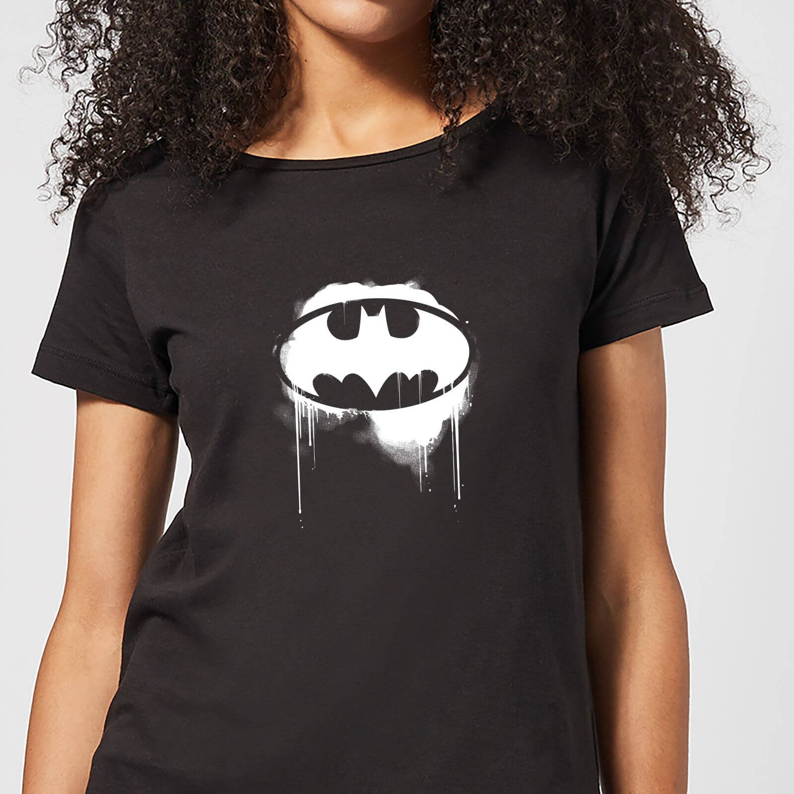 

Justice League Graffiti Batman Women's T-Shirt - Black - L - Nero