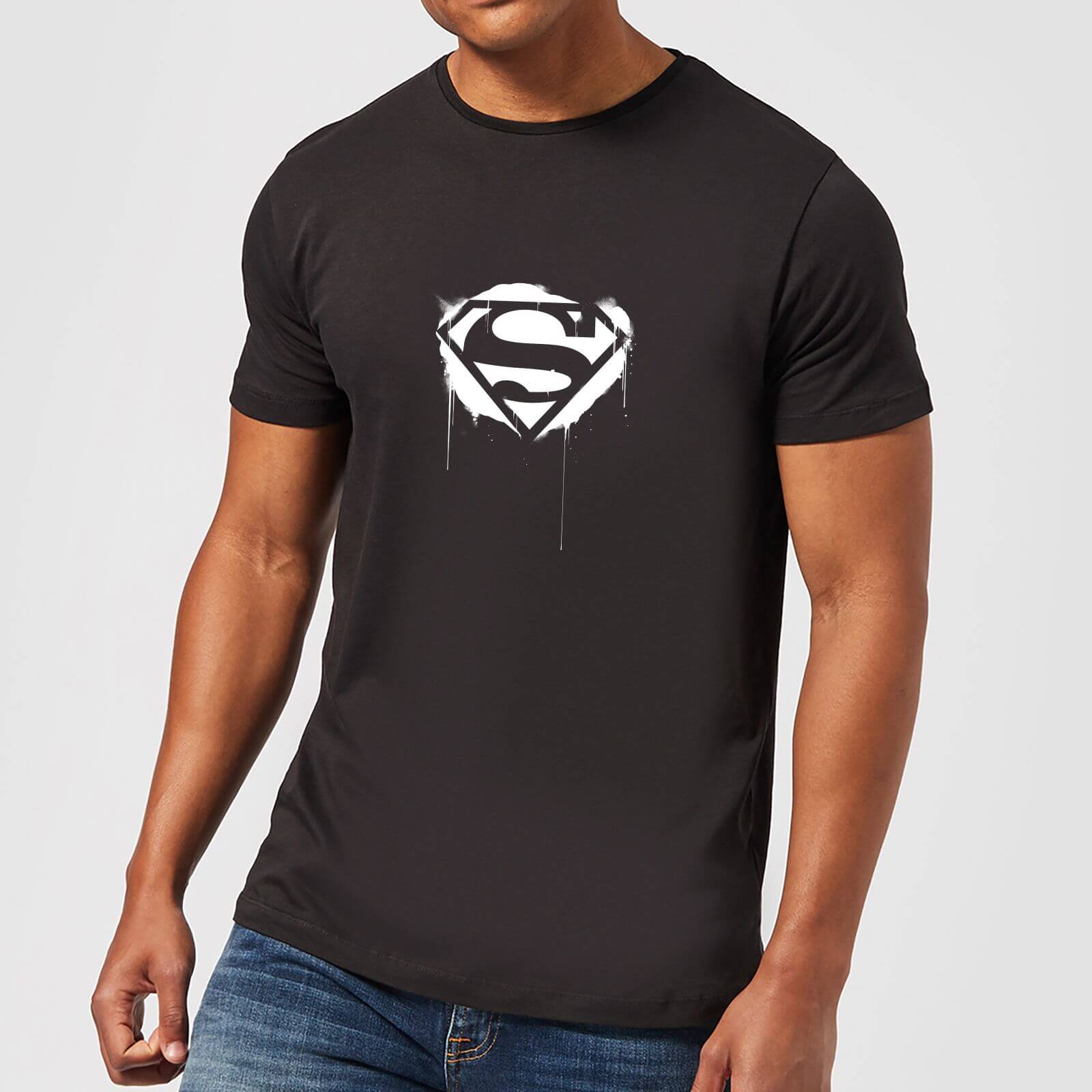 

Justice League Graffiti Superman Men's T-Shirt - Black - XL