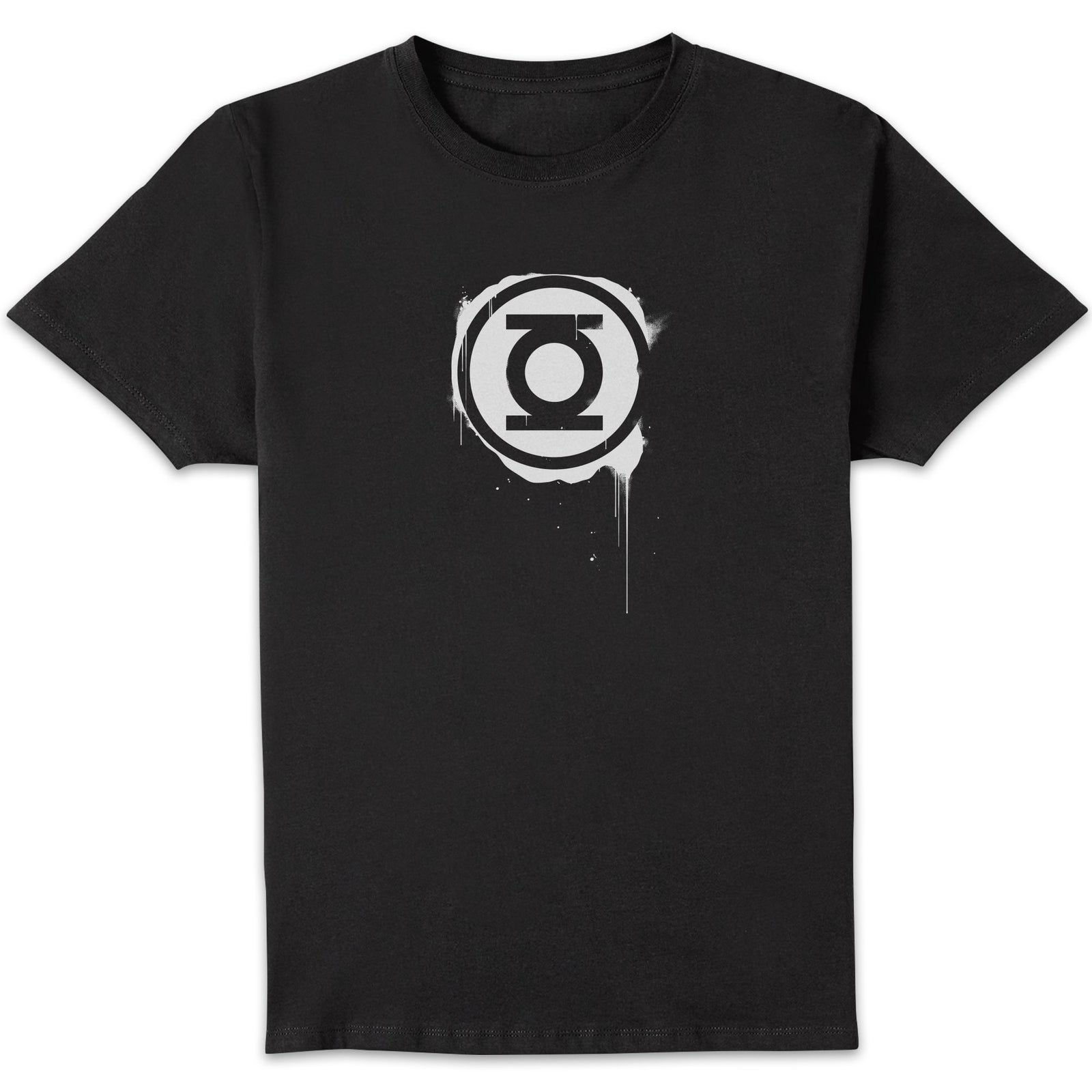 Justice League Graffiti Green Lantern Men's T-Shirt - Black - S