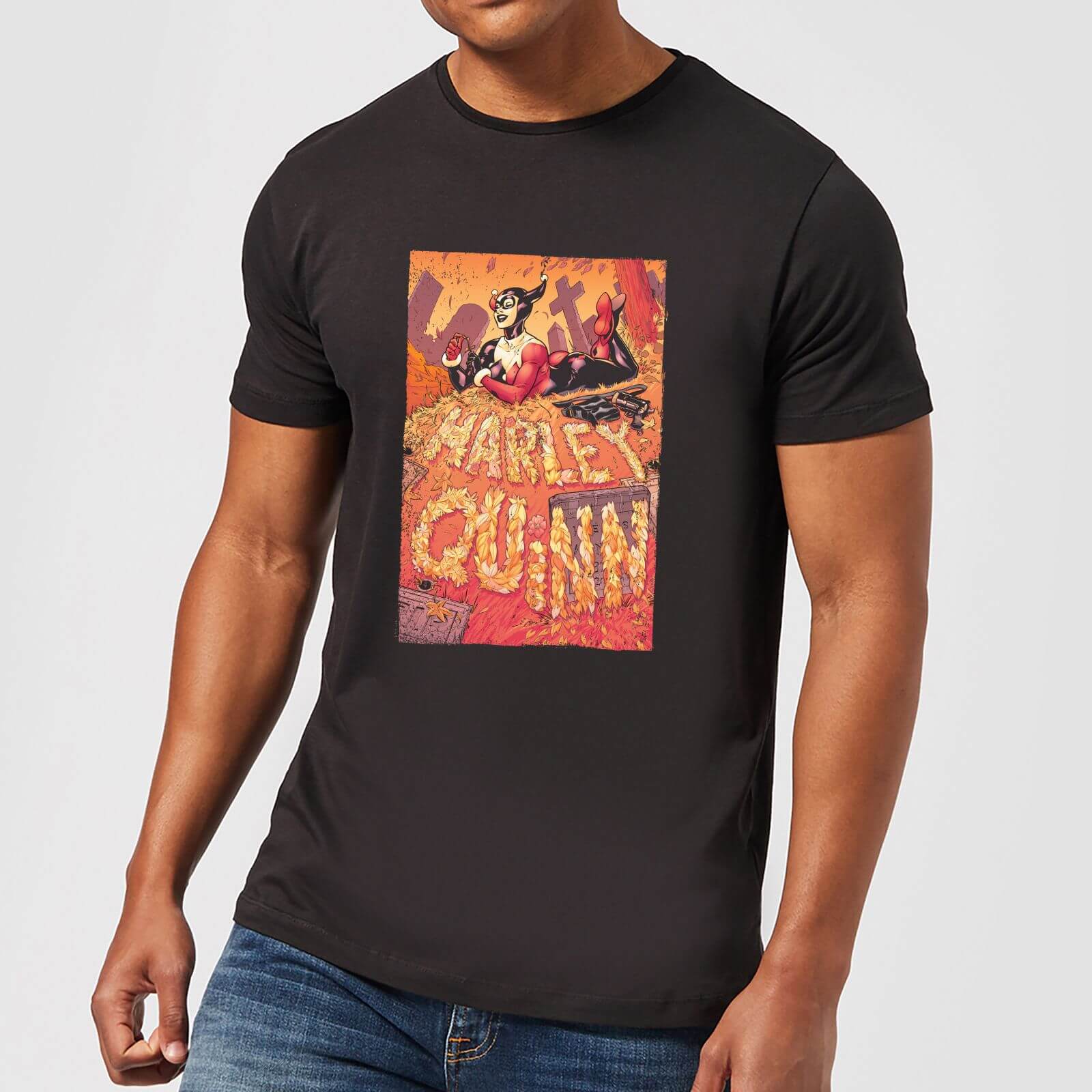 

Batman Harley Quinn Cover Men's T-Shirt - Black - 5XL