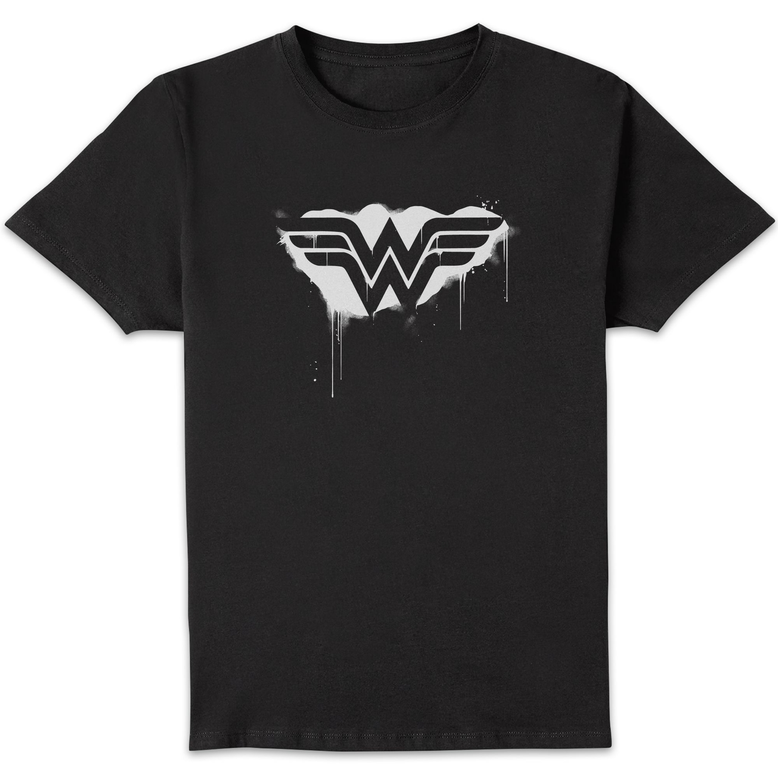 Justice League Graffiti Wonder Woman Men's T-Shirt - Black - 3XL
