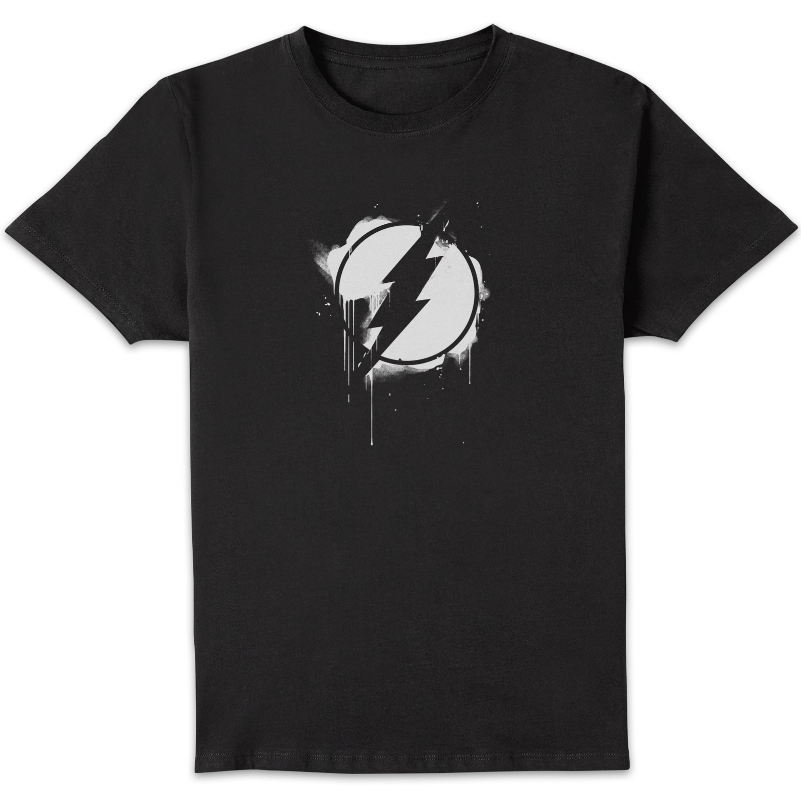 Justice League Graffiti The Flash Men's T-Shirt - Black - 3XL