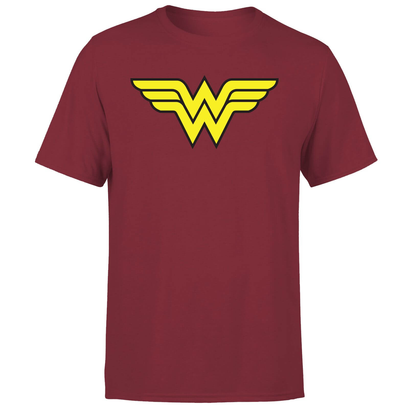 Justice League Wonder Woman Logo Men's T-Shirt - Burgundy - L