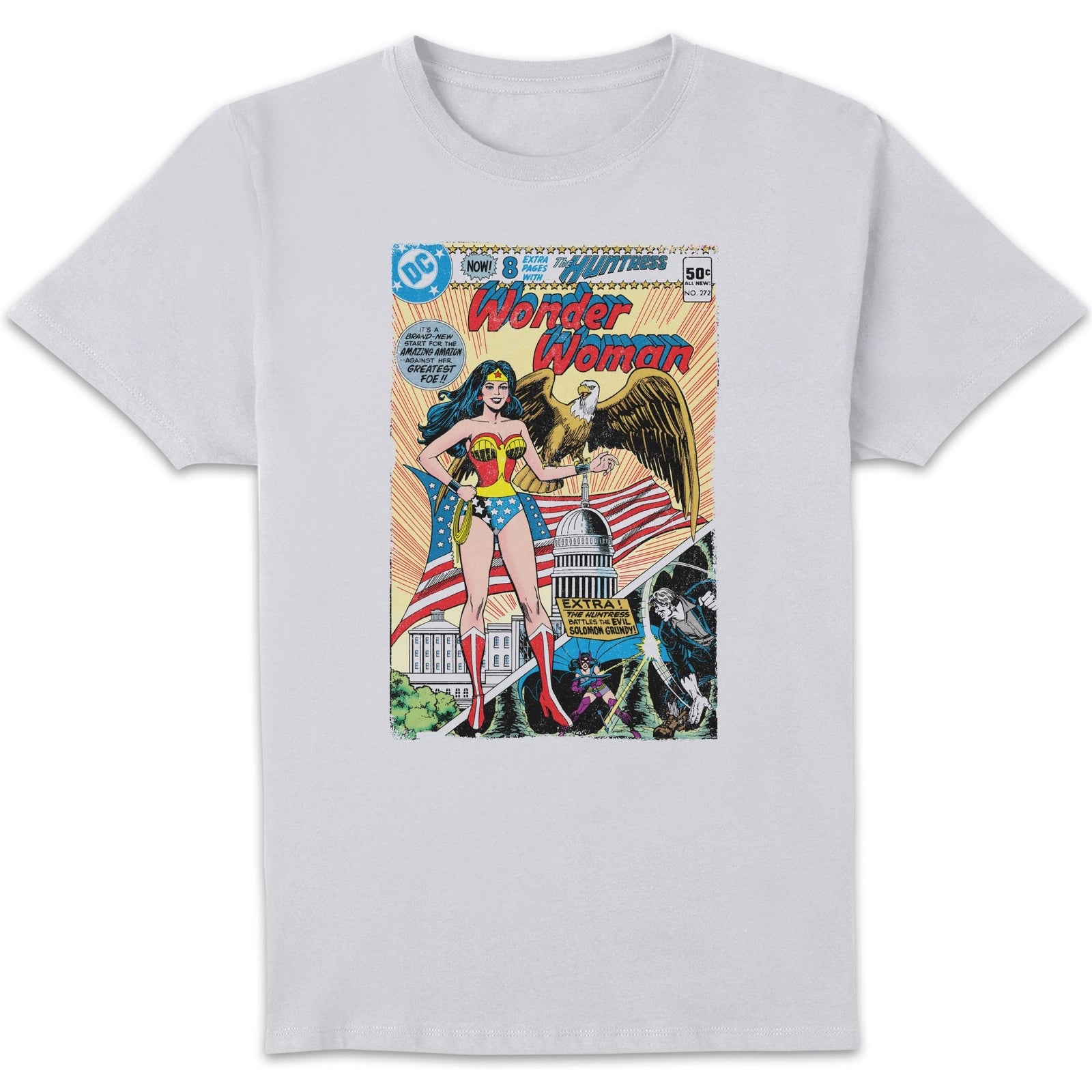 Justice League Wonder Woman Cover Homme T-shirt - Blanc