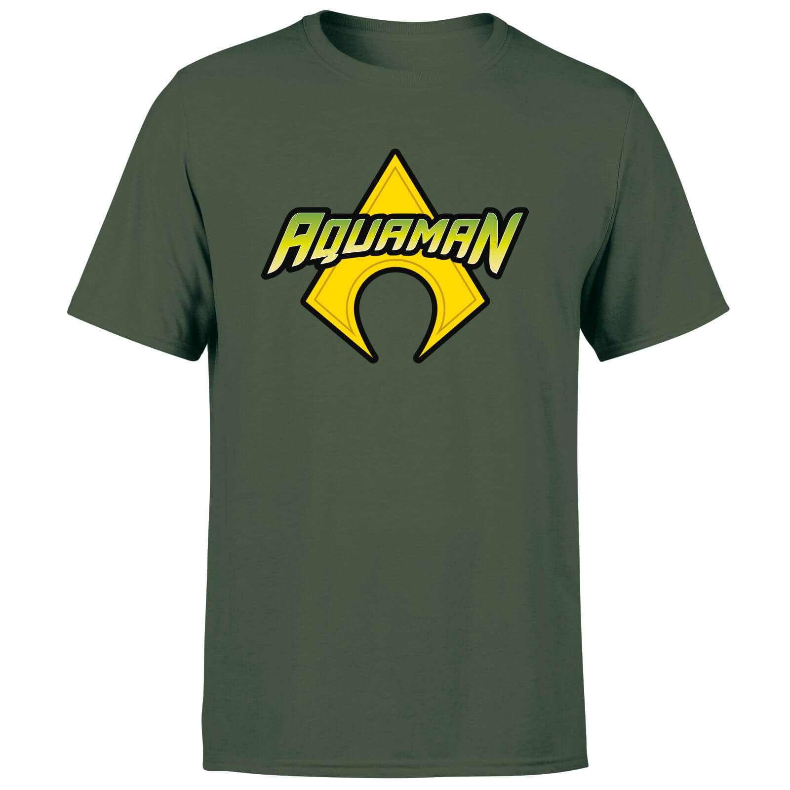 

Justice League Aquaman Logo Men's T-Shirt - Forest Green - XXL