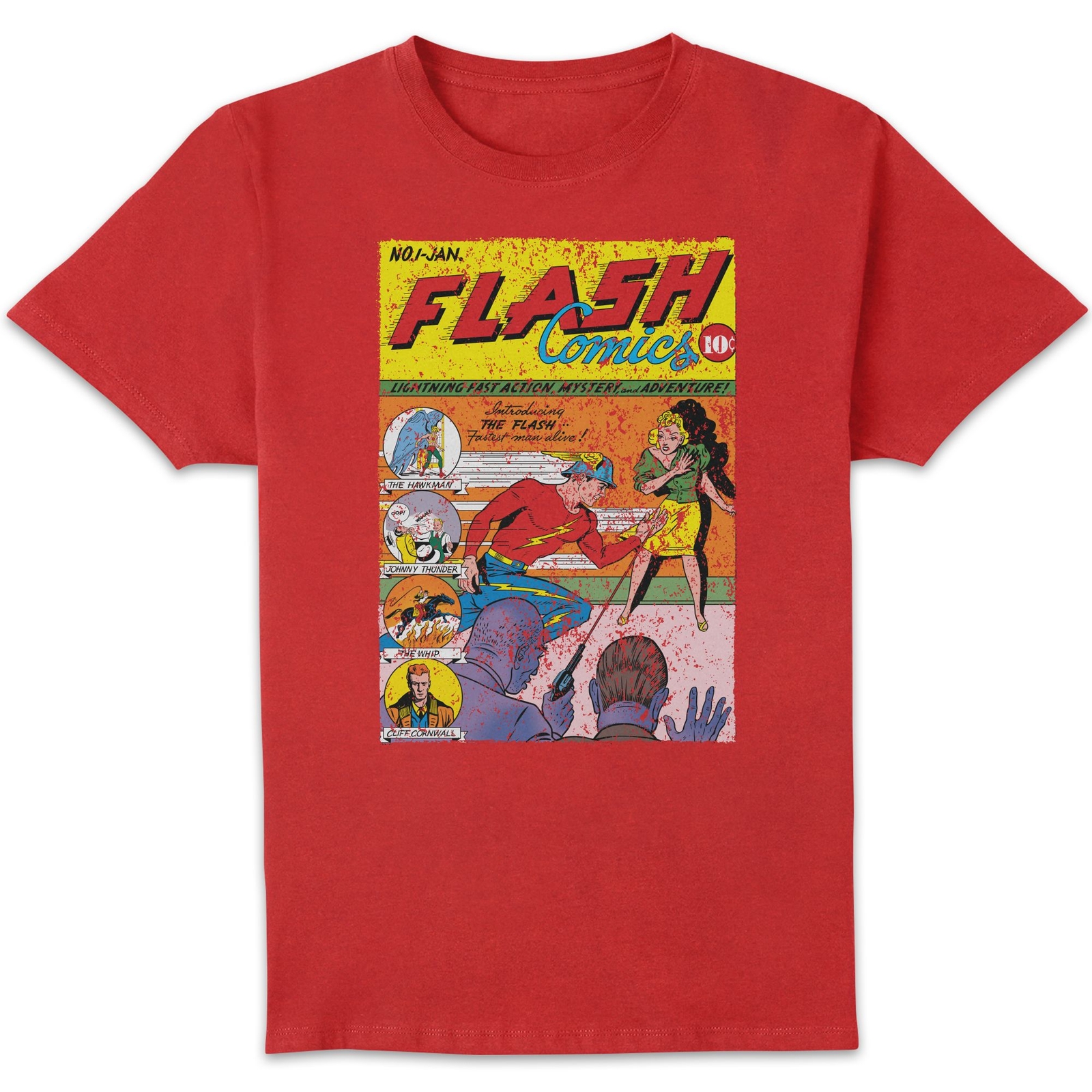 Justice League The Flash Issue One Men's T-Shirt - Red - L