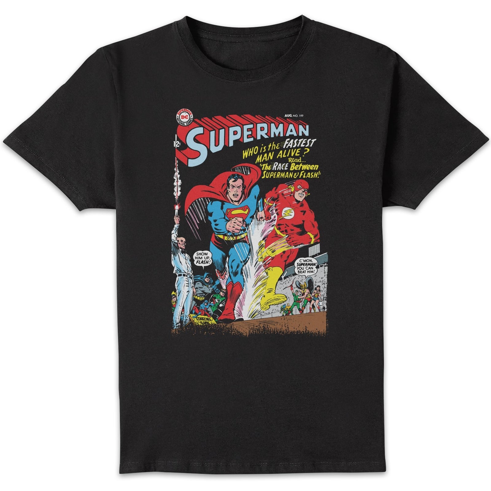 Justice League Who Is The Fastest Man Alive Cover Homme T-shirt - Noir